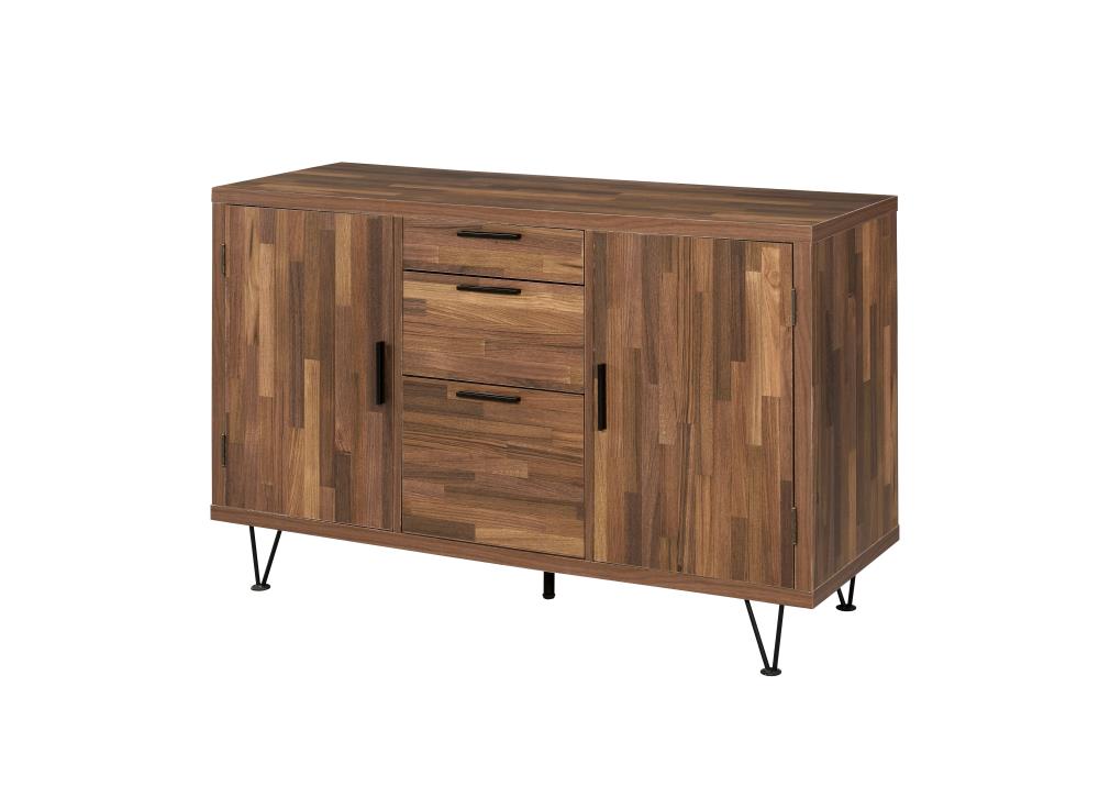 ACME FURNITURE 90880 Pinacle 47-in W x 32-in H Wood Composite Walnut Freestanding Utility Storage Cabinet