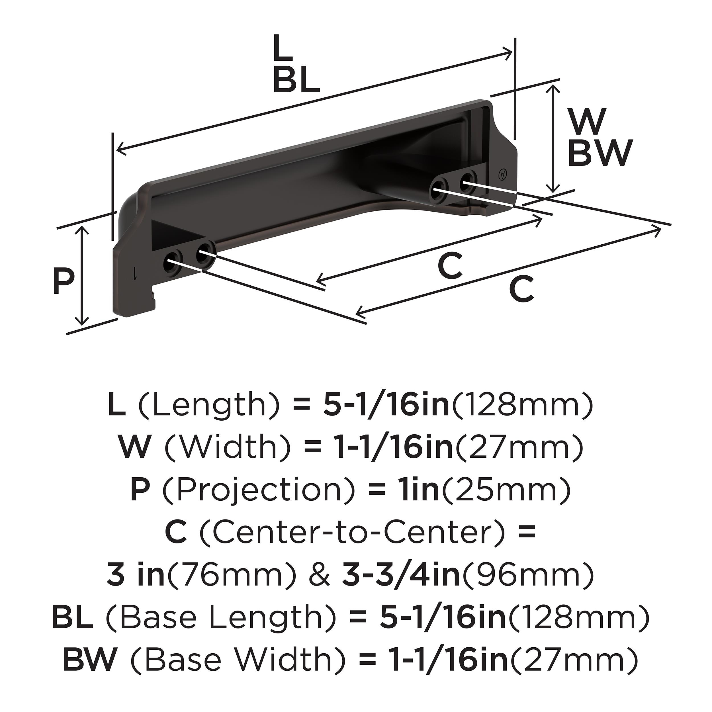 Amerock 25VMP37180ORB Cabinet-Pulls - View #4