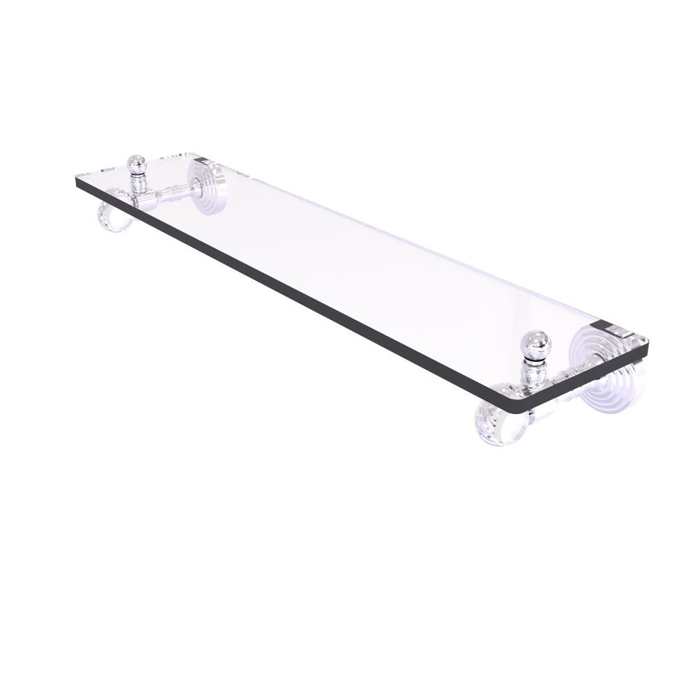 Allied Brass PG-1T-16-PC Pacific Grove Polished Chrome Wall mount Bathroom Shelf ( 16-in x 3.2-in x 5-in )