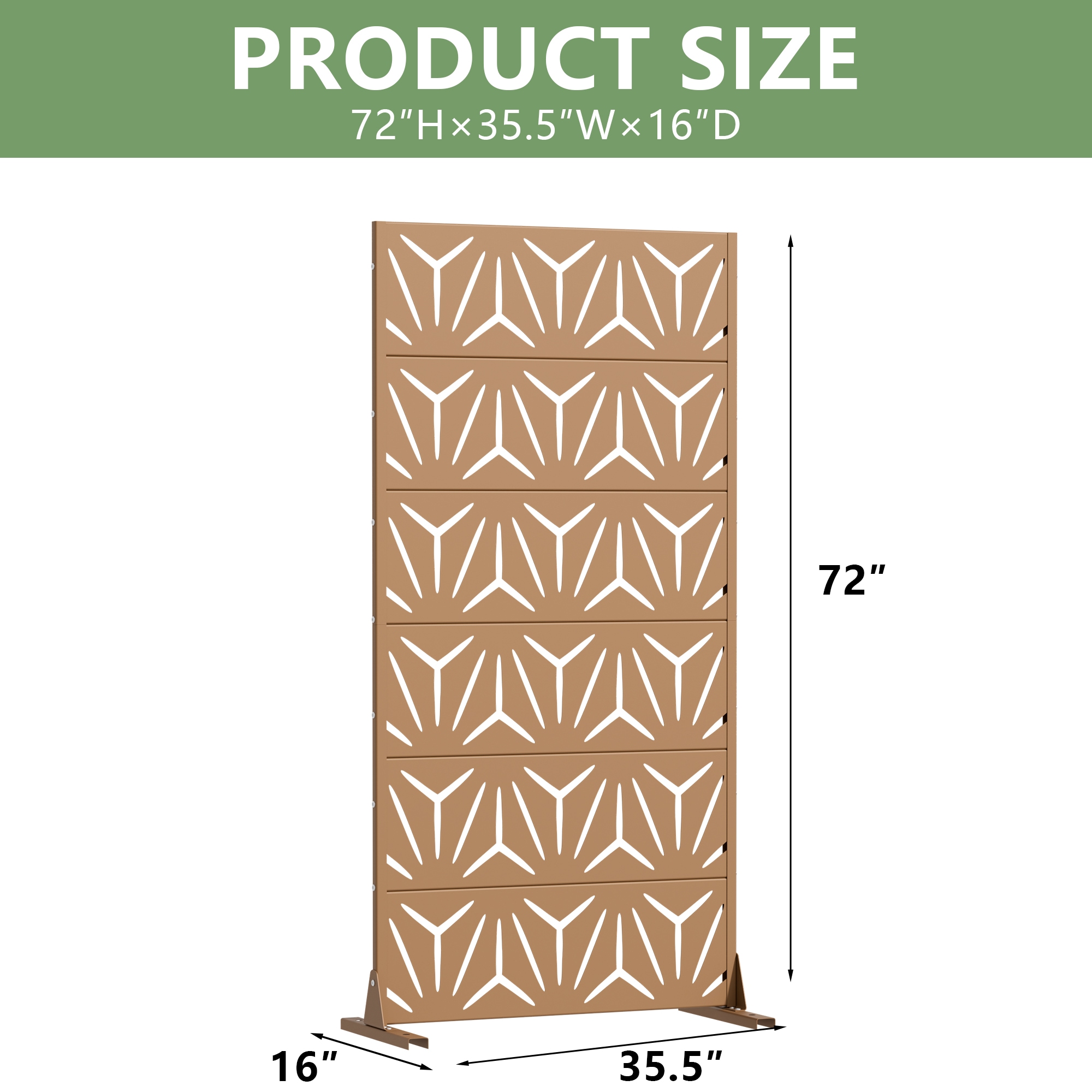 Wooakway L20609-604A16 Outdoor-Privacy-Screen - View #7