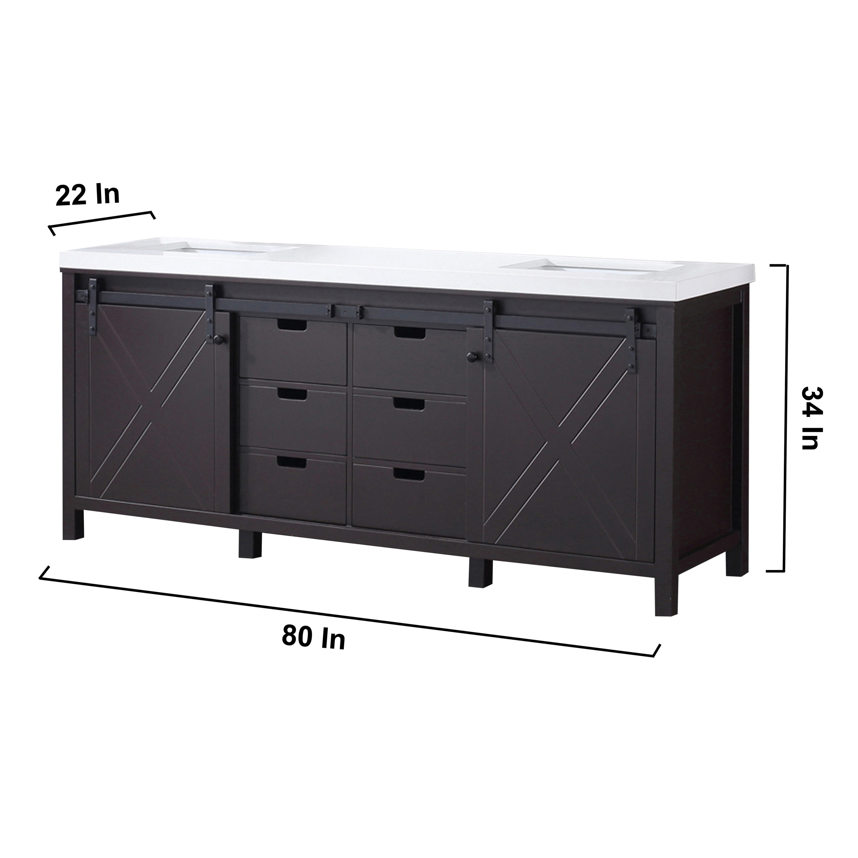 Lexora LM342280DCCSM30 Bath-Vanity-Combo - View #14