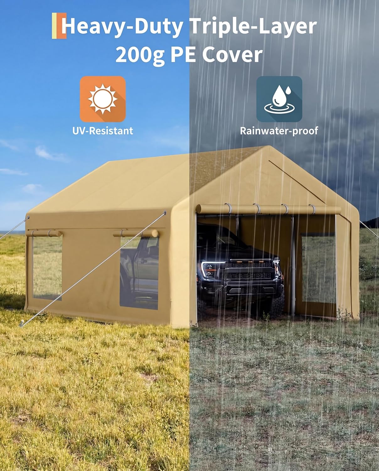 IdealHouse JOEY-D04ENIVXRMYC Carport-Covers - View #3