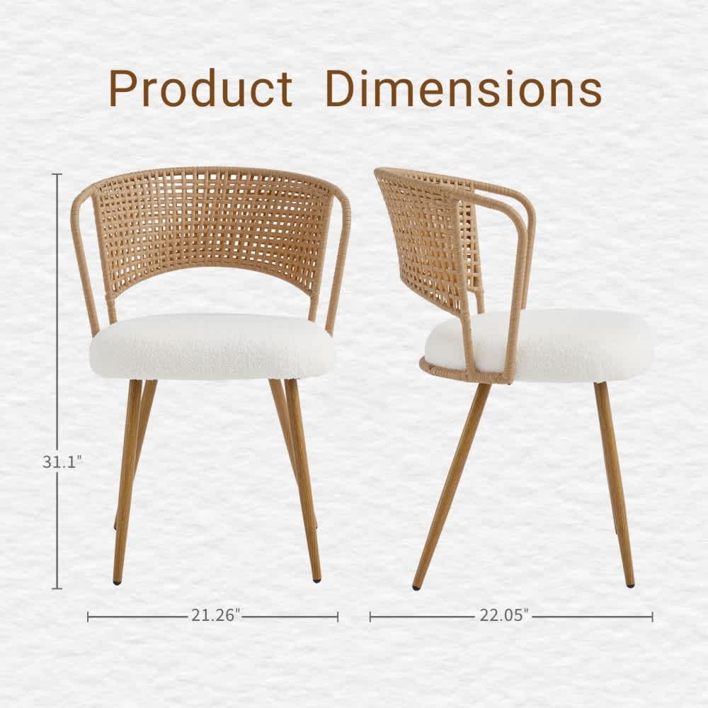 Coolbibila JOD-DINING-BROWN Dining-Chairs - View #3