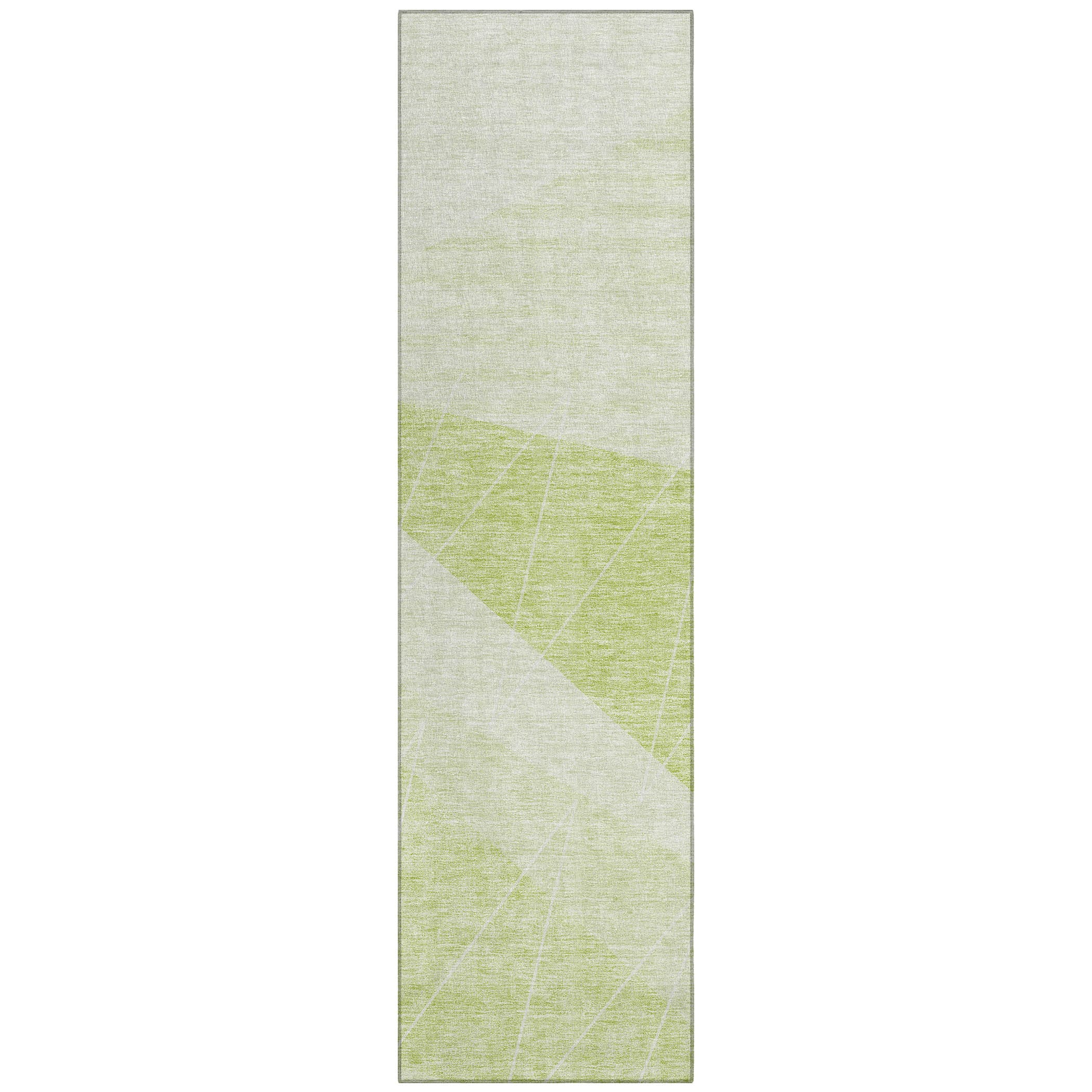 Addison Rugs ACN706AL2X8 Chantille ACN706AL 2 x 7 (ft) Polyester Aloe Rectangular Indoor/Outdoor Geometric Machine washable Area rug
