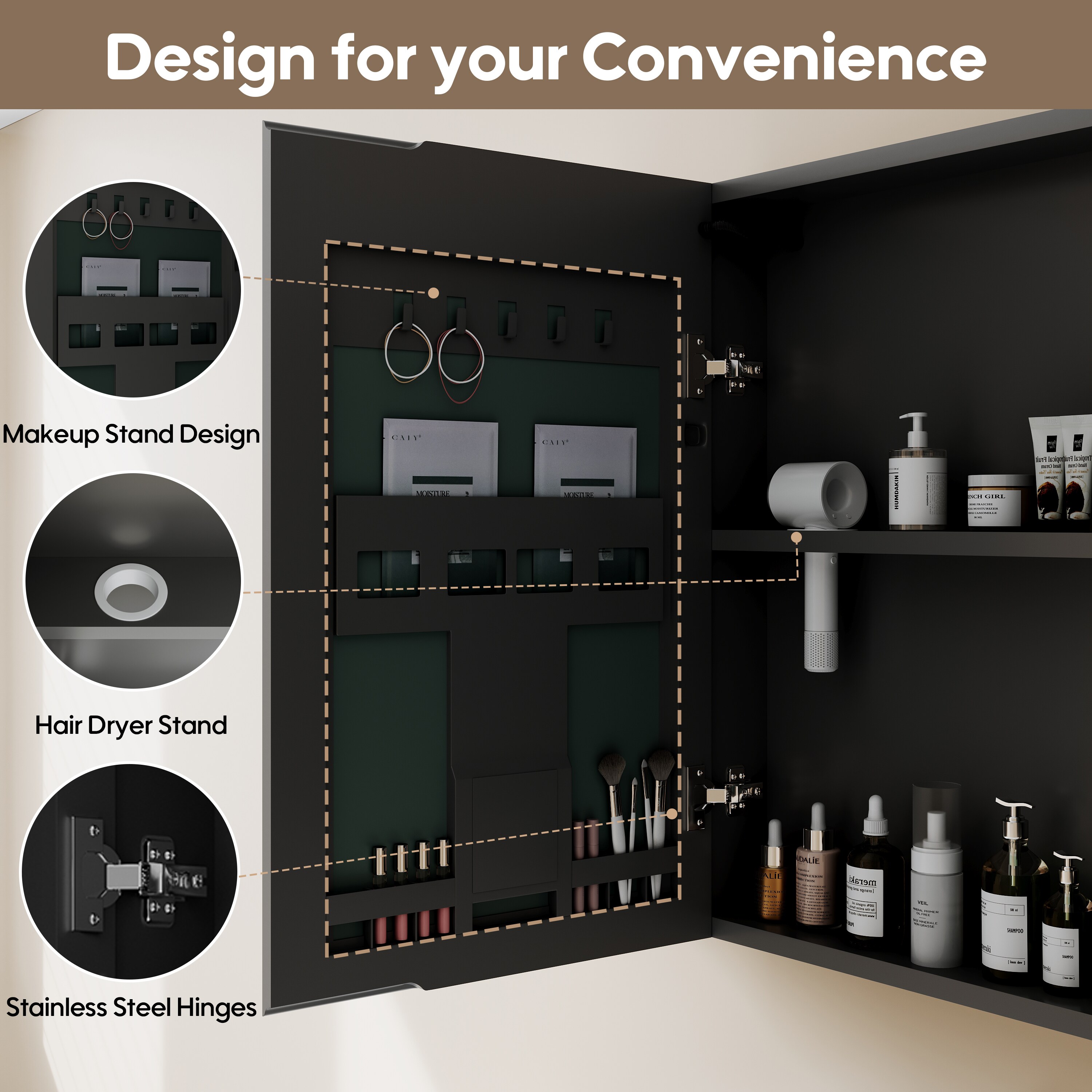 WELLFOR GIZMCK6644 Bathroom-Medicine-Cabinets - View #6