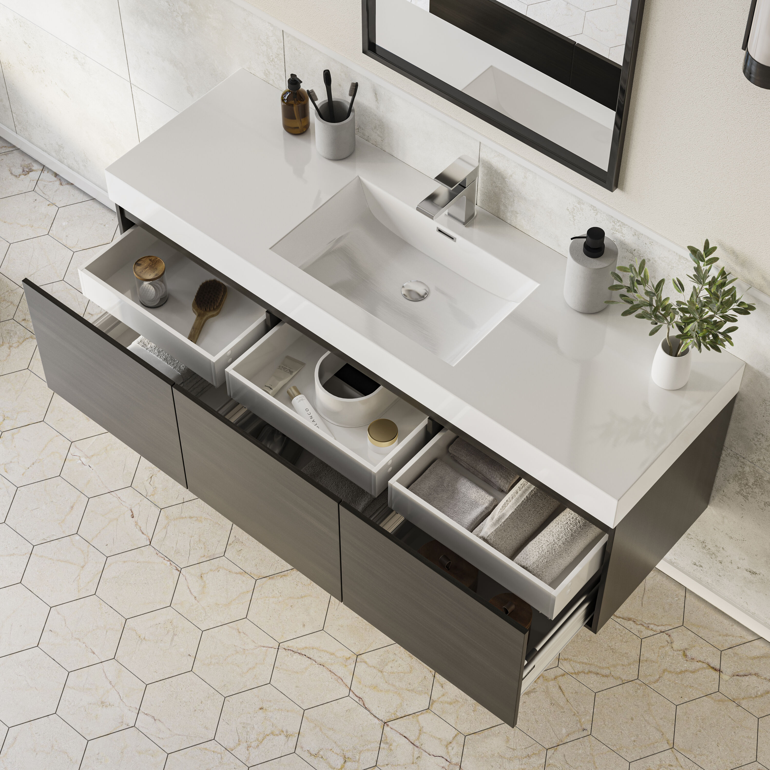 Fresca FCB8041GO-I Bath-Vanity-Combo - View #3