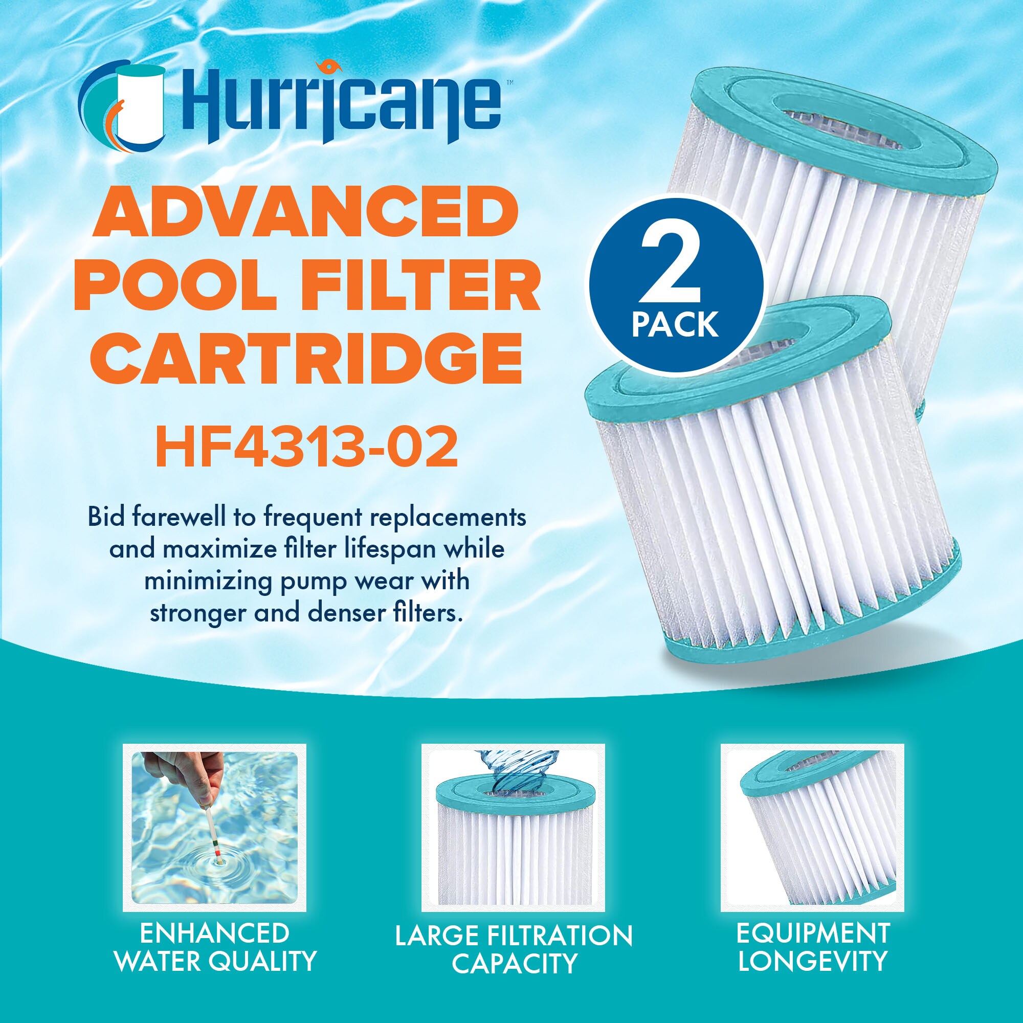 Hurricane 2 X HF4313-02 Pool-Filter-Systems - View #2