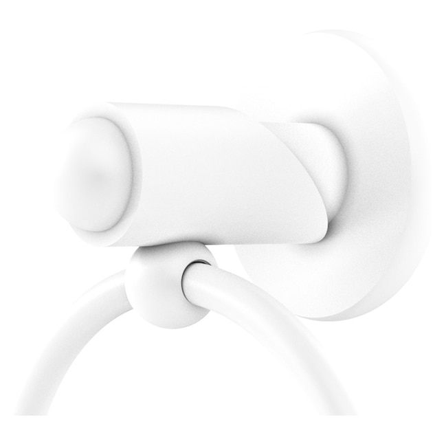 Allied Brass Soho Matte White Wall Mount Towel Ring Allied Brass Soho Matte White Wall Mount Towel Ring