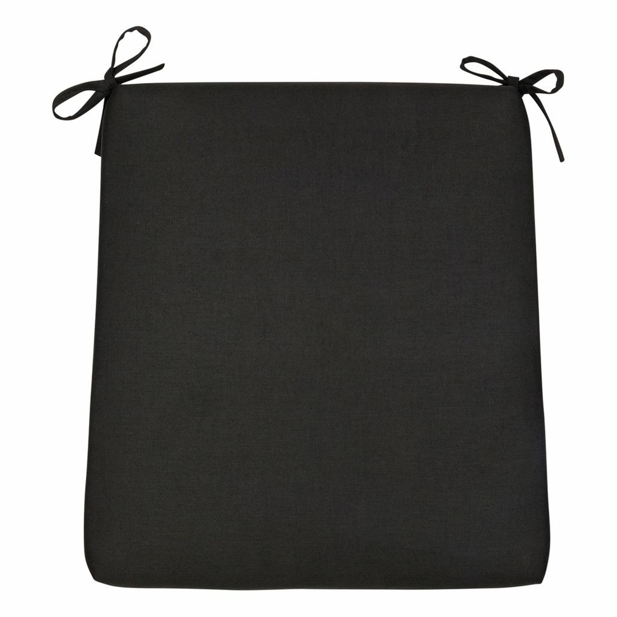 Shine Company 4381BK Patio Furniture Cushion Polyester 22-in x 20-in Black Patio chair cushion
