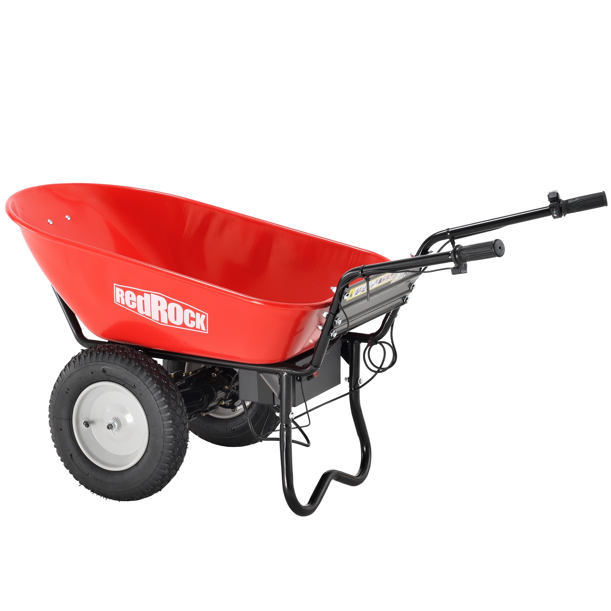  295652DGYC 4-cu ft 2 Wheel Steel Powered Wheelbarrow