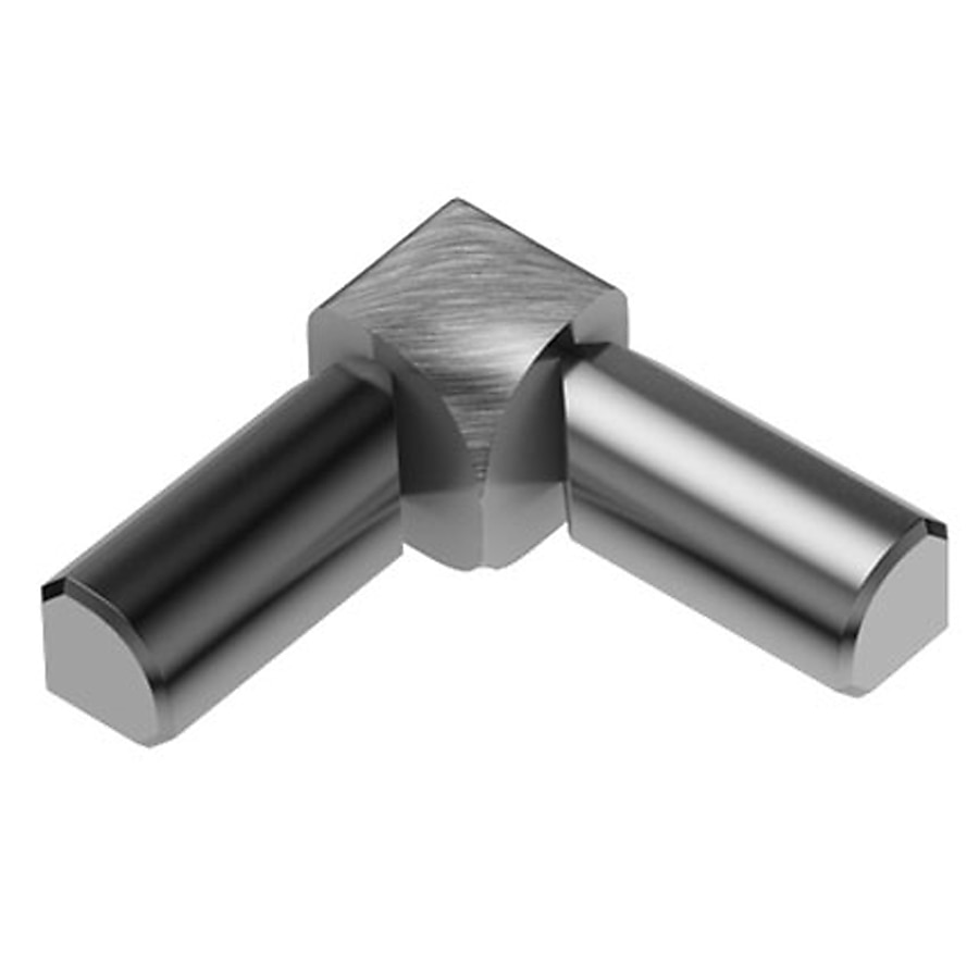 Schluter Systems Rondec 0.375-in W x 1-in L Polished Chrome Aluminum Inside Corner Tile Edge Trim Schluter Systems Rondec 0.375-in W x 1-in L Polished Chrome Aluminum Inside Corner Tile Edge Trim