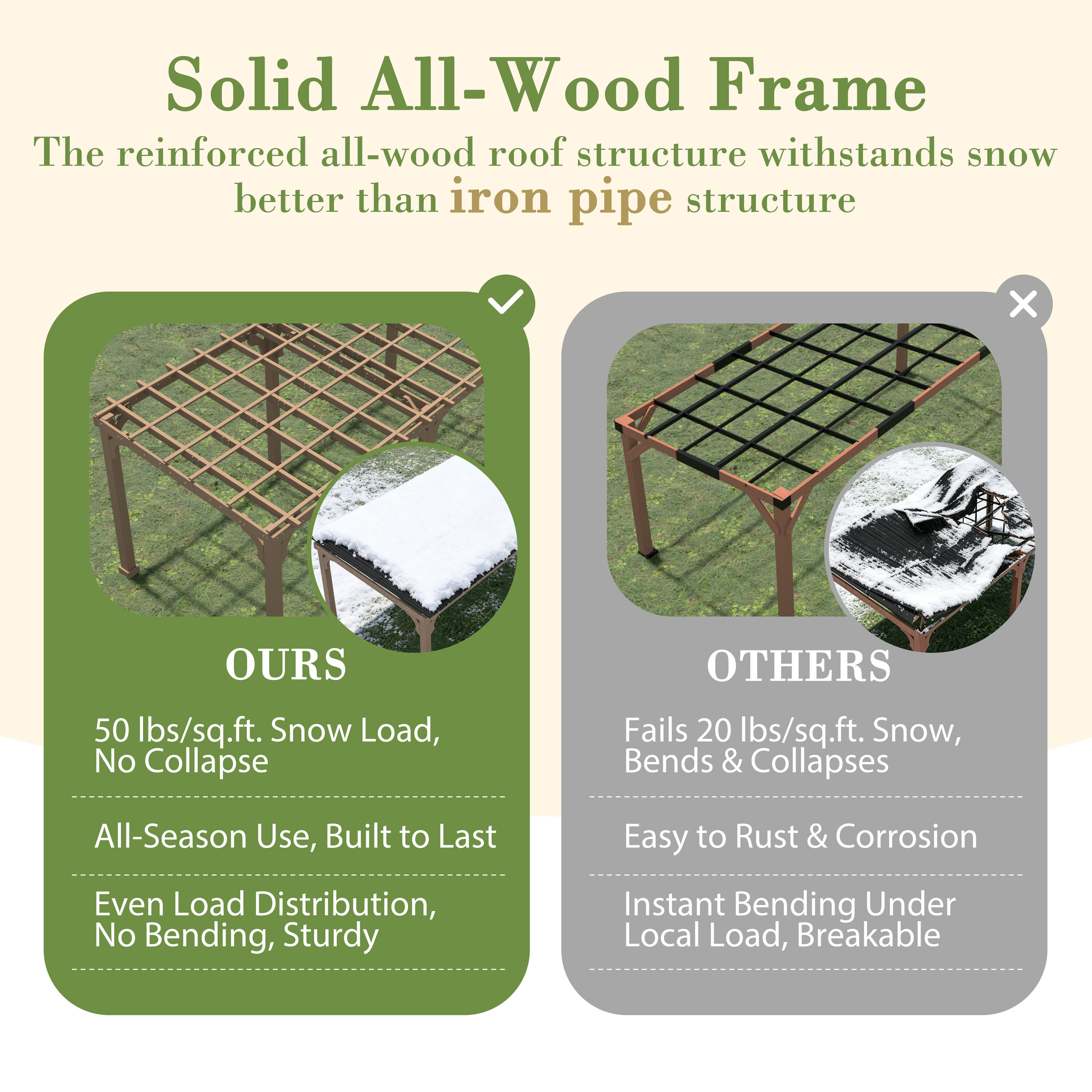 VEIKOUS PG0201-39-L Wood-Resin-Gazebos - View #9