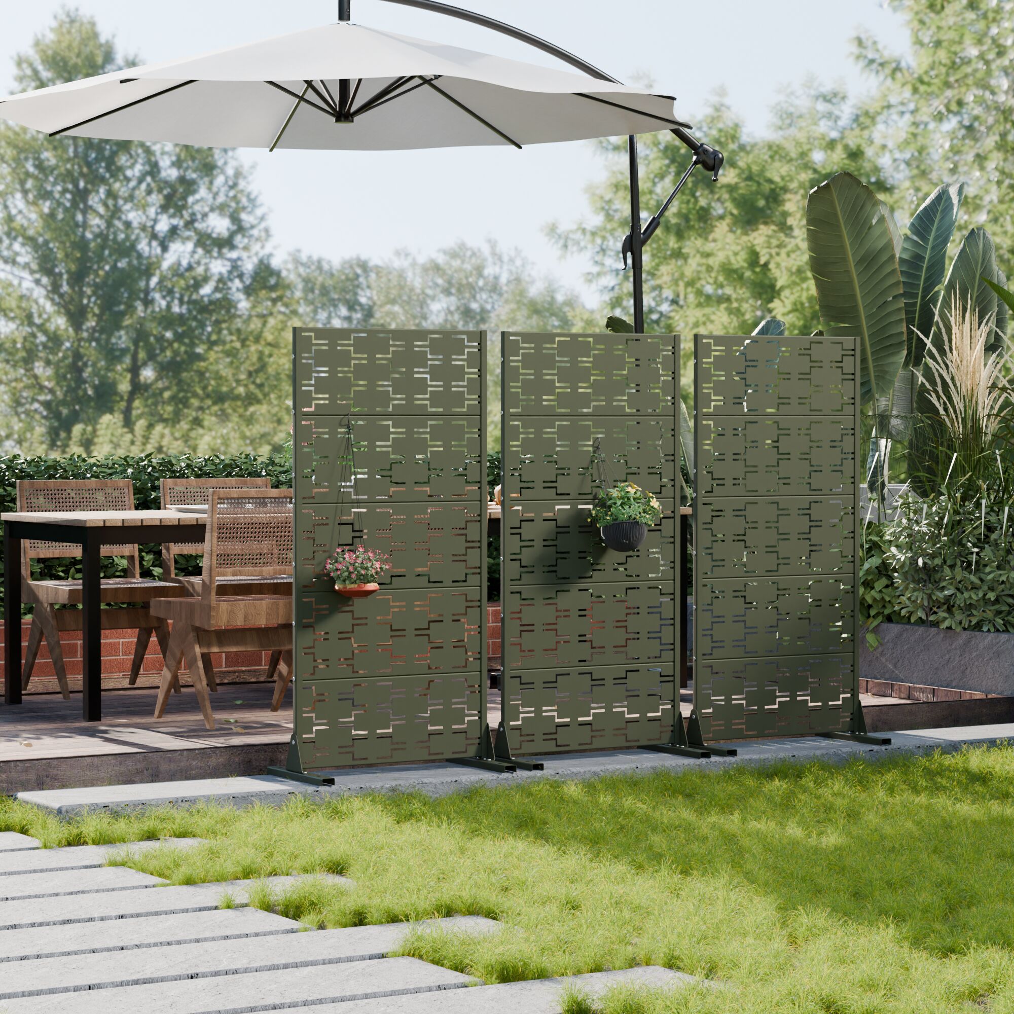 Wooakway L20609-604A47 Outdoor-Privacy-Screen - View #4