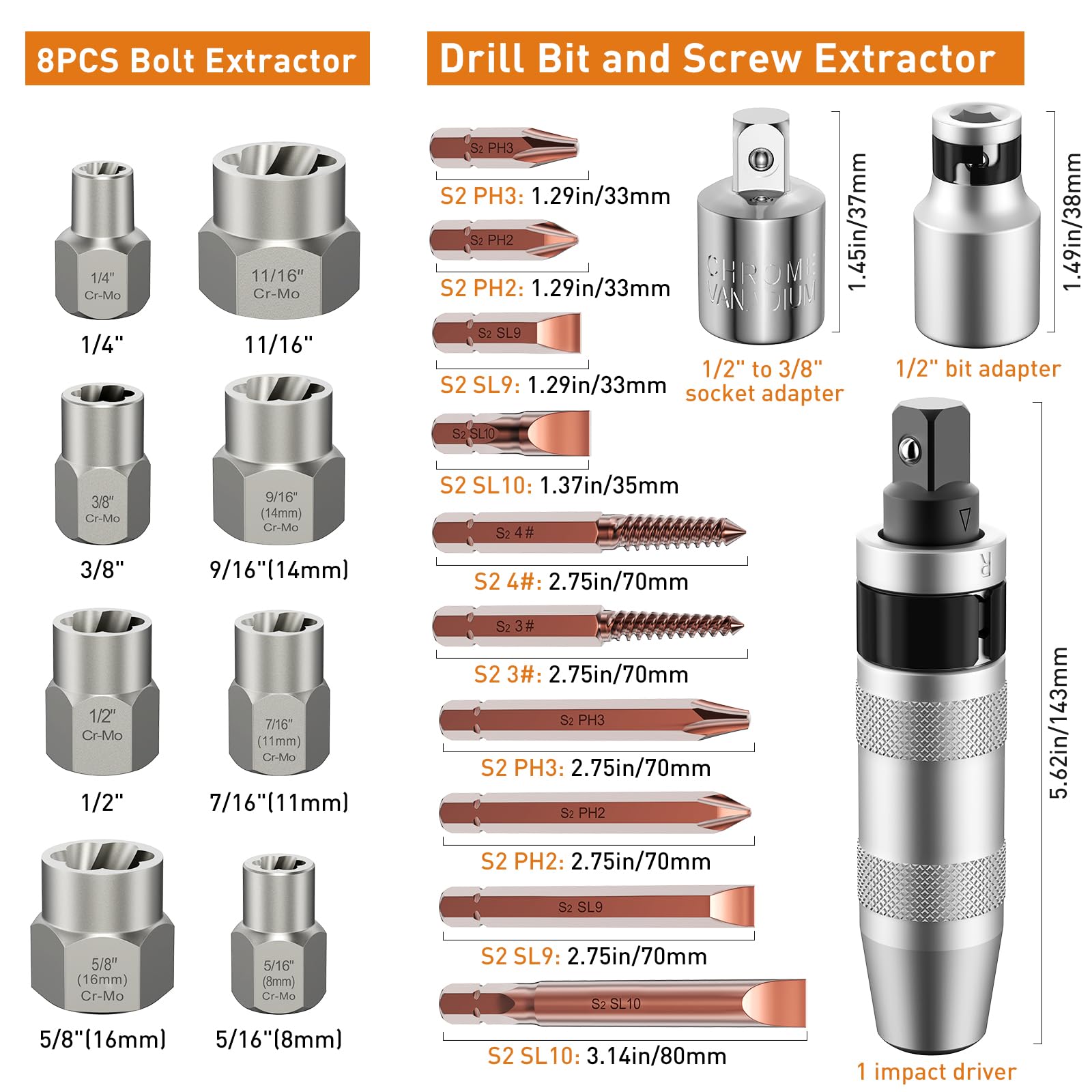KHKFY LKH0812B446 Bolt-Extractors - View #2