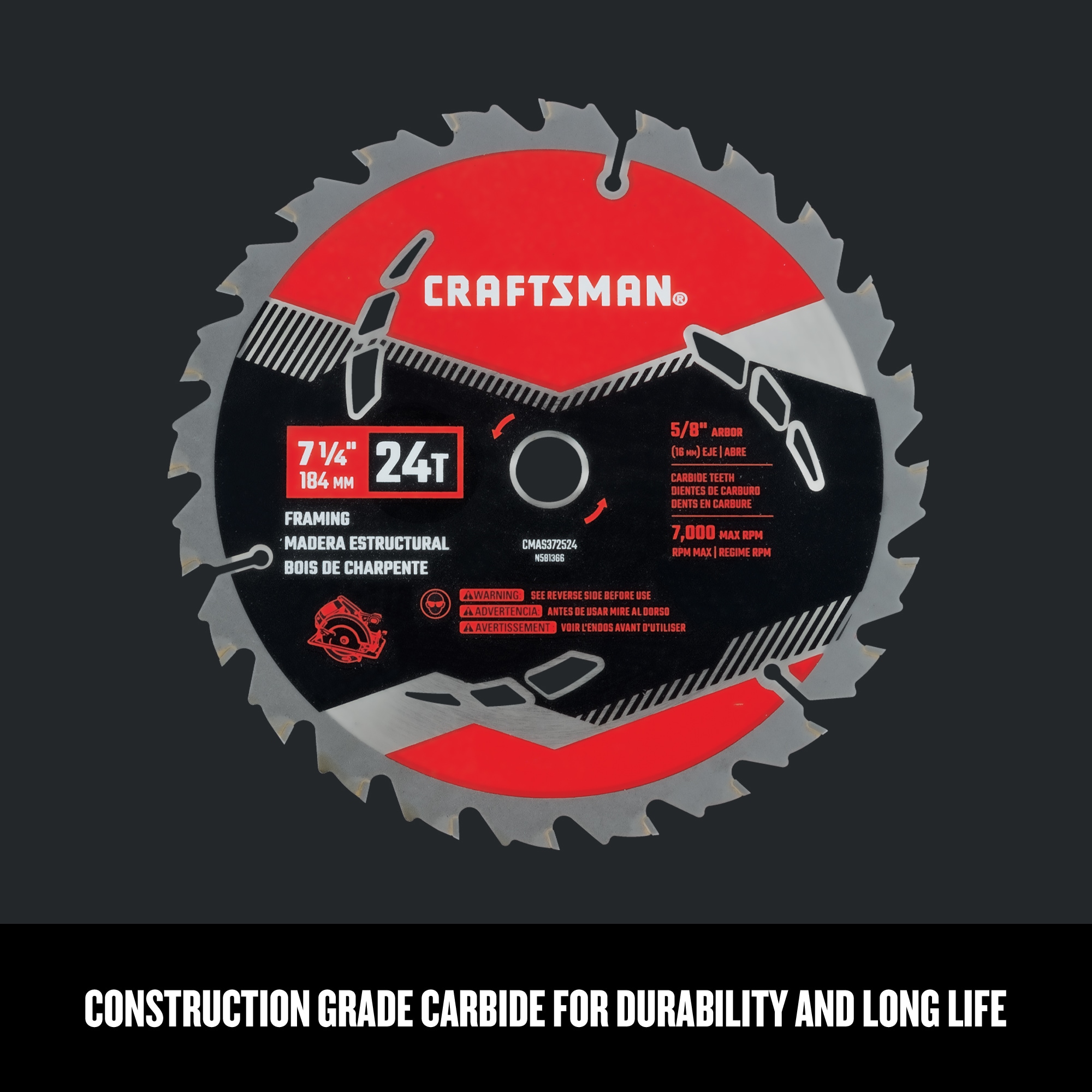 CRAFTSMAN CMAS372524 Circular-Saw-Blades - View #4