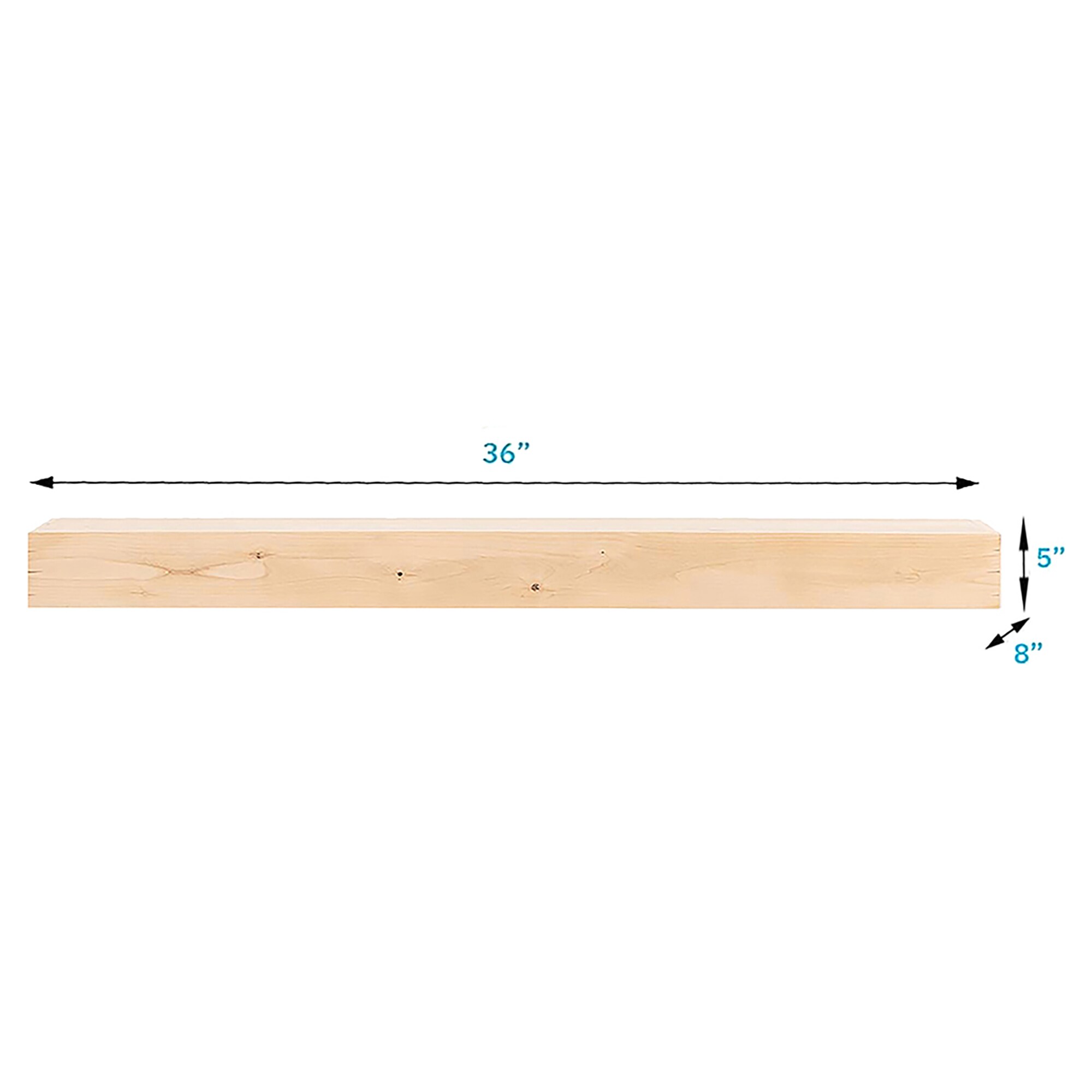 Mantels Direct WALLACE-36-UN Mantel-Shelves - View #8