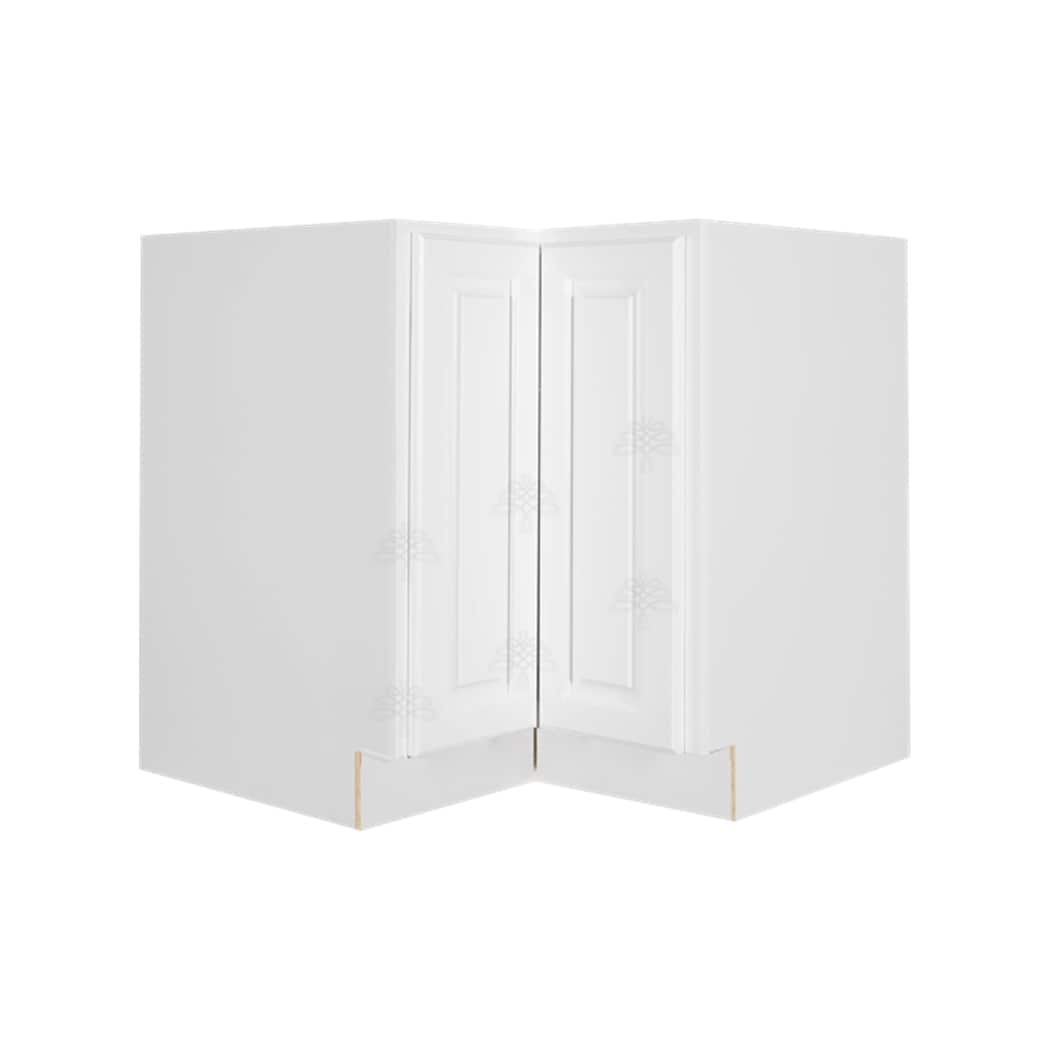 LifeArt Cabinetry 36-in W x 34.5-in H x 24-in D White Maple Lazy Susan Corner  Base Fully Assembled Plywood Cabinet (Raised Panel Door Style) in the  Kitchen Cabinets department at
