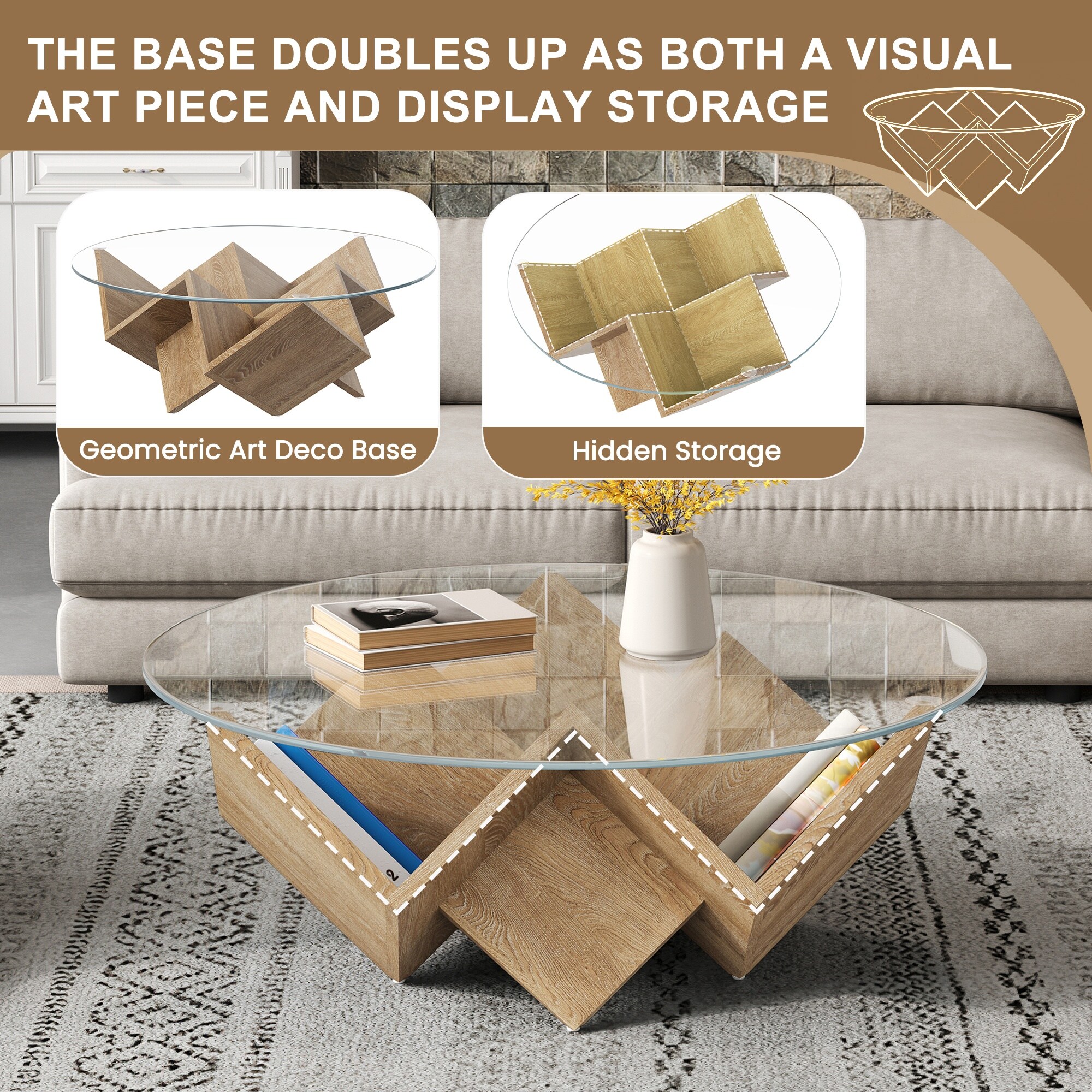 Vorene J-JP3X2GZIRUVK Coffee-Tables - View #6