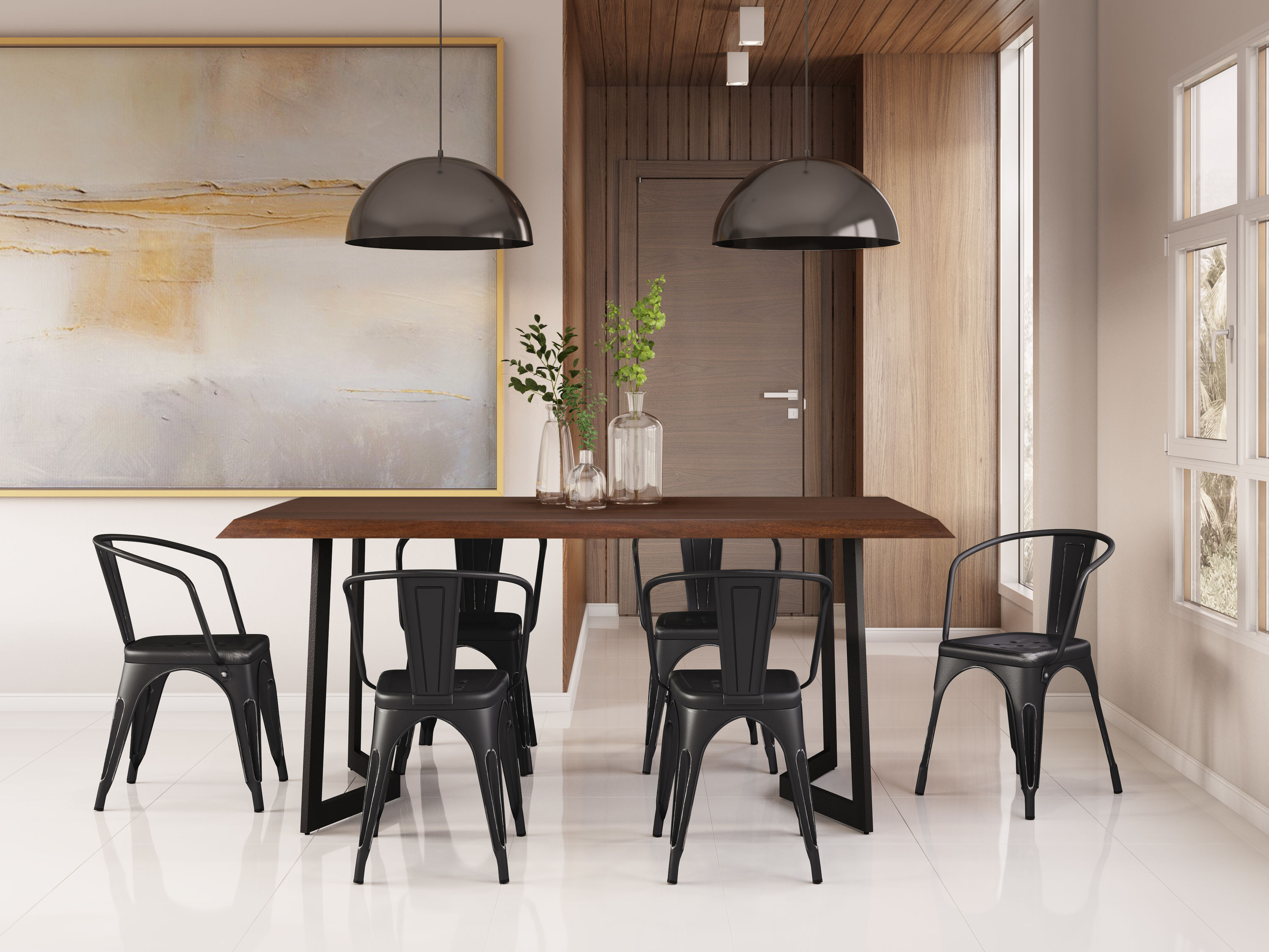 Simpli Home AXCDS7LRWBL Dining-Sets - View #6