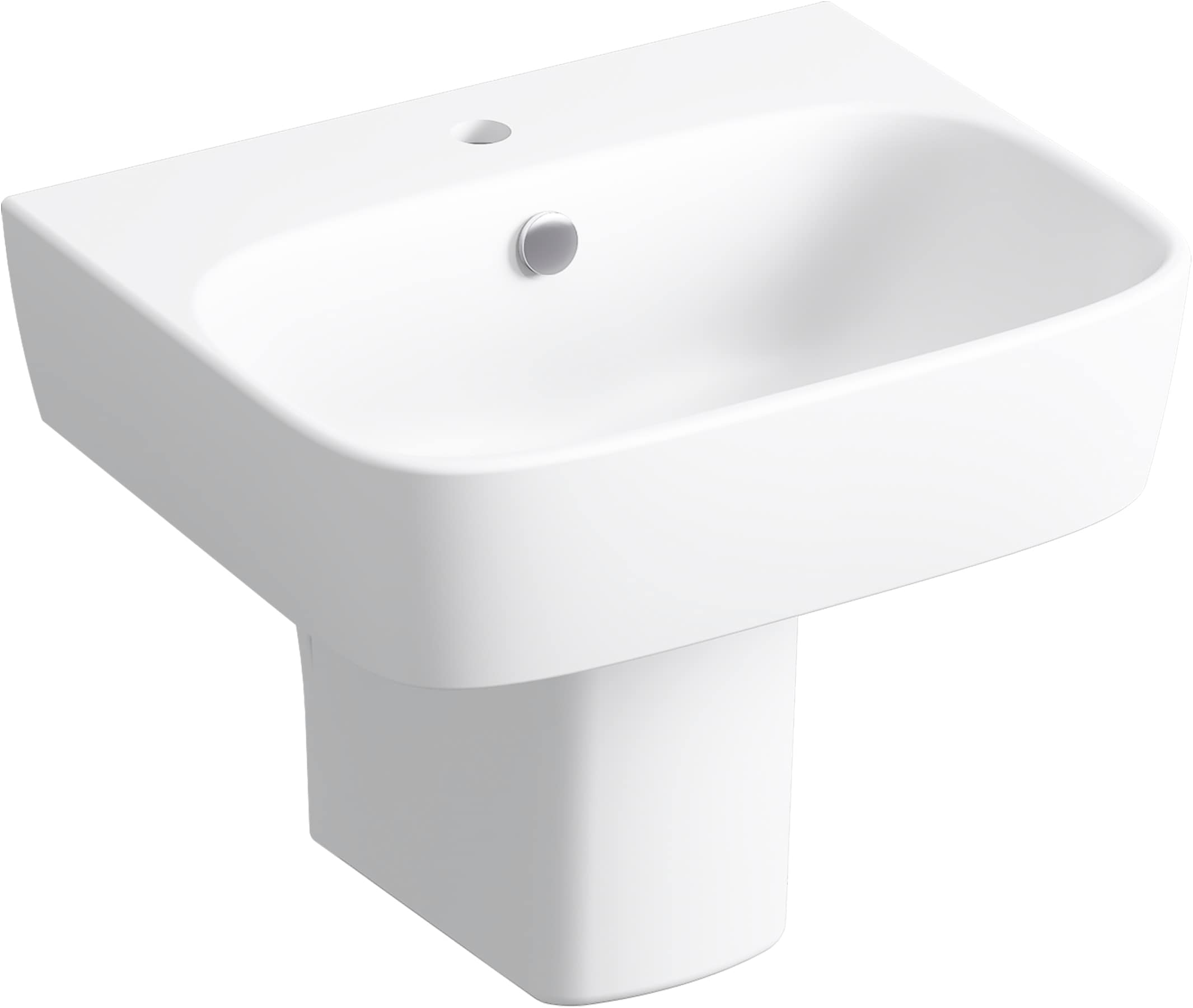 KOHLER ModernLife White Wall-mount Rectangular Traditional Bathroom ...