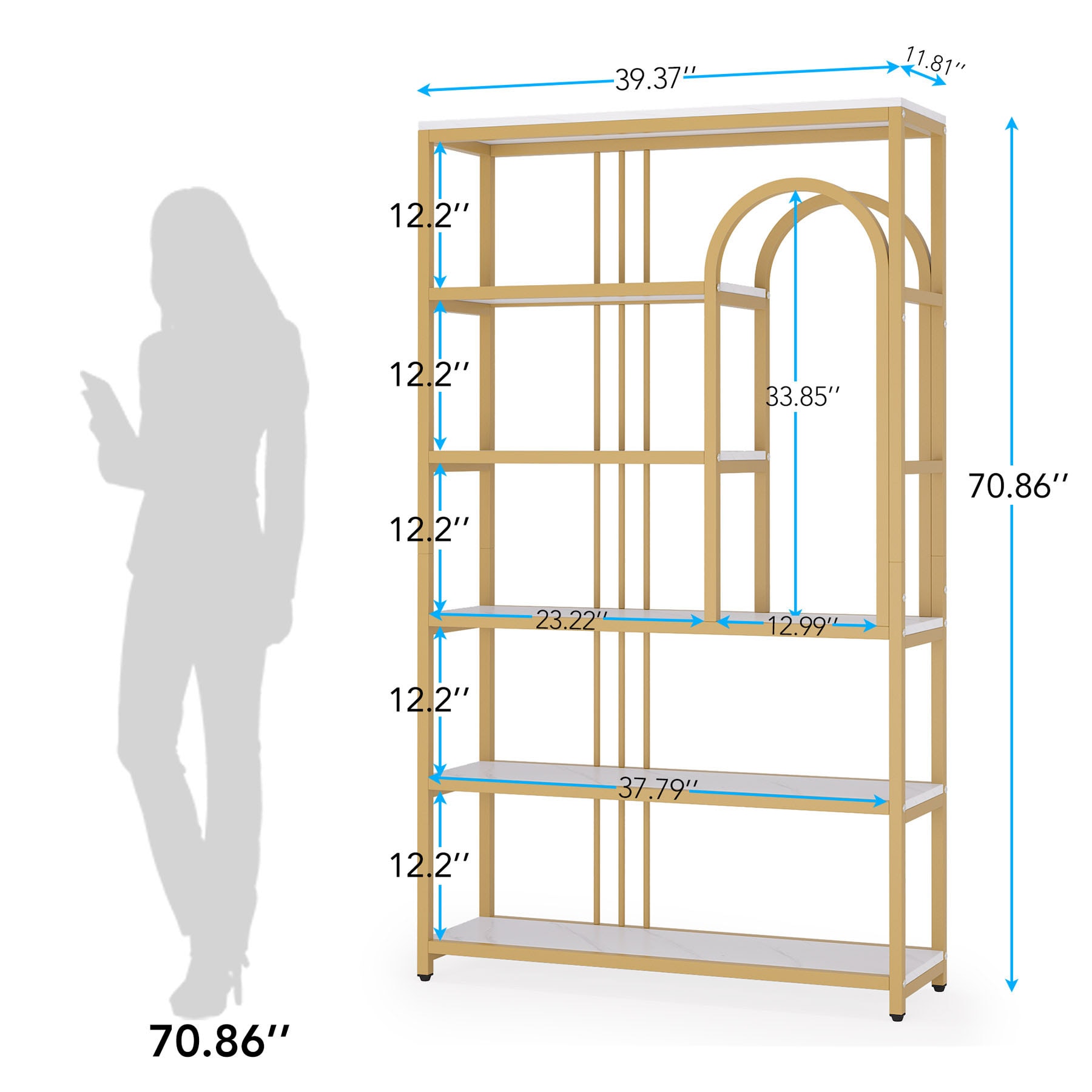 Tribesigns HOGA-U0118 bookcases - View #7