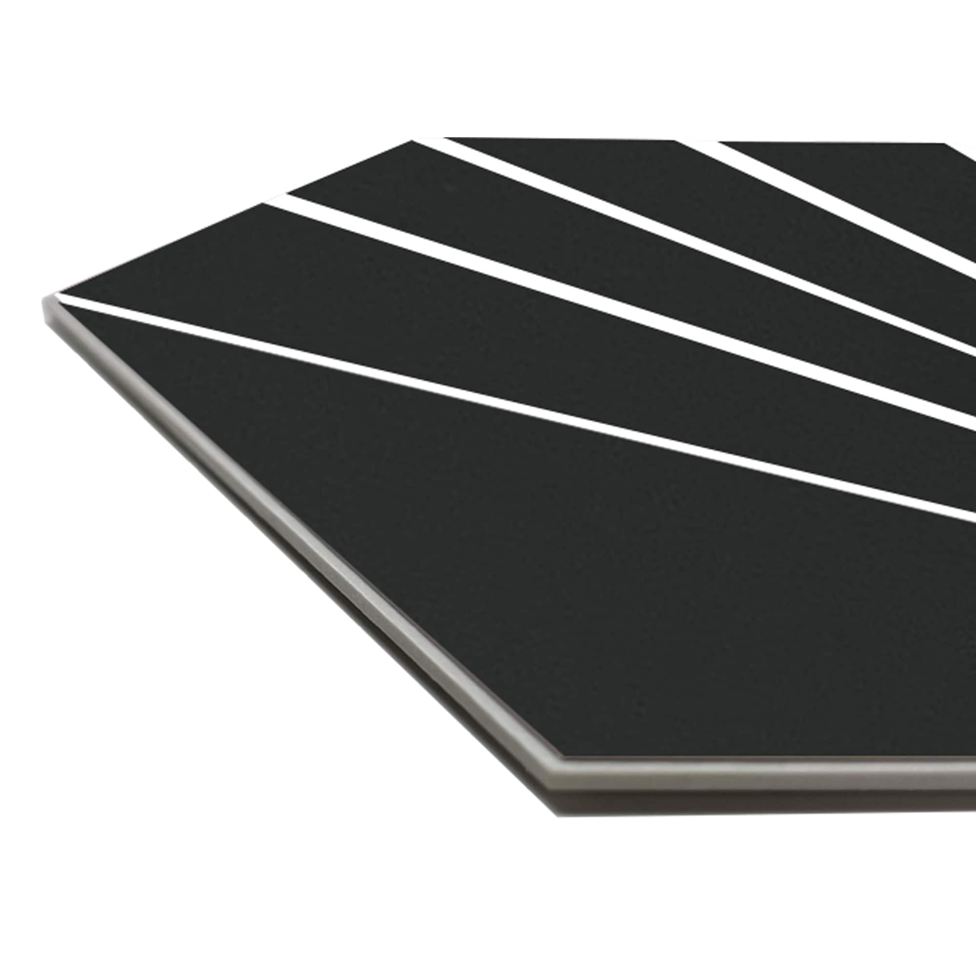 SUNWINGS HEXL-BLK-45PCS Ceramic-Tile - View #3