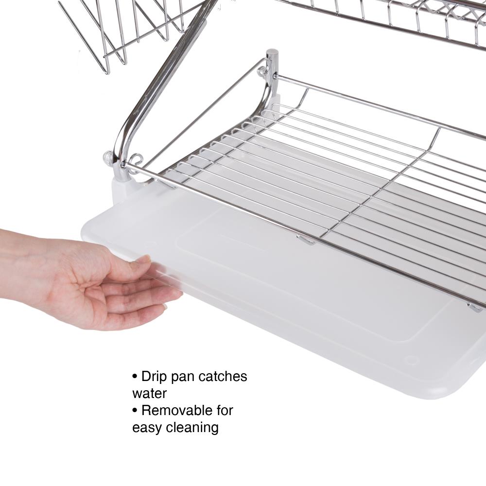 Hastings Home 1-Tier 22-in Plastic Drying Rack at