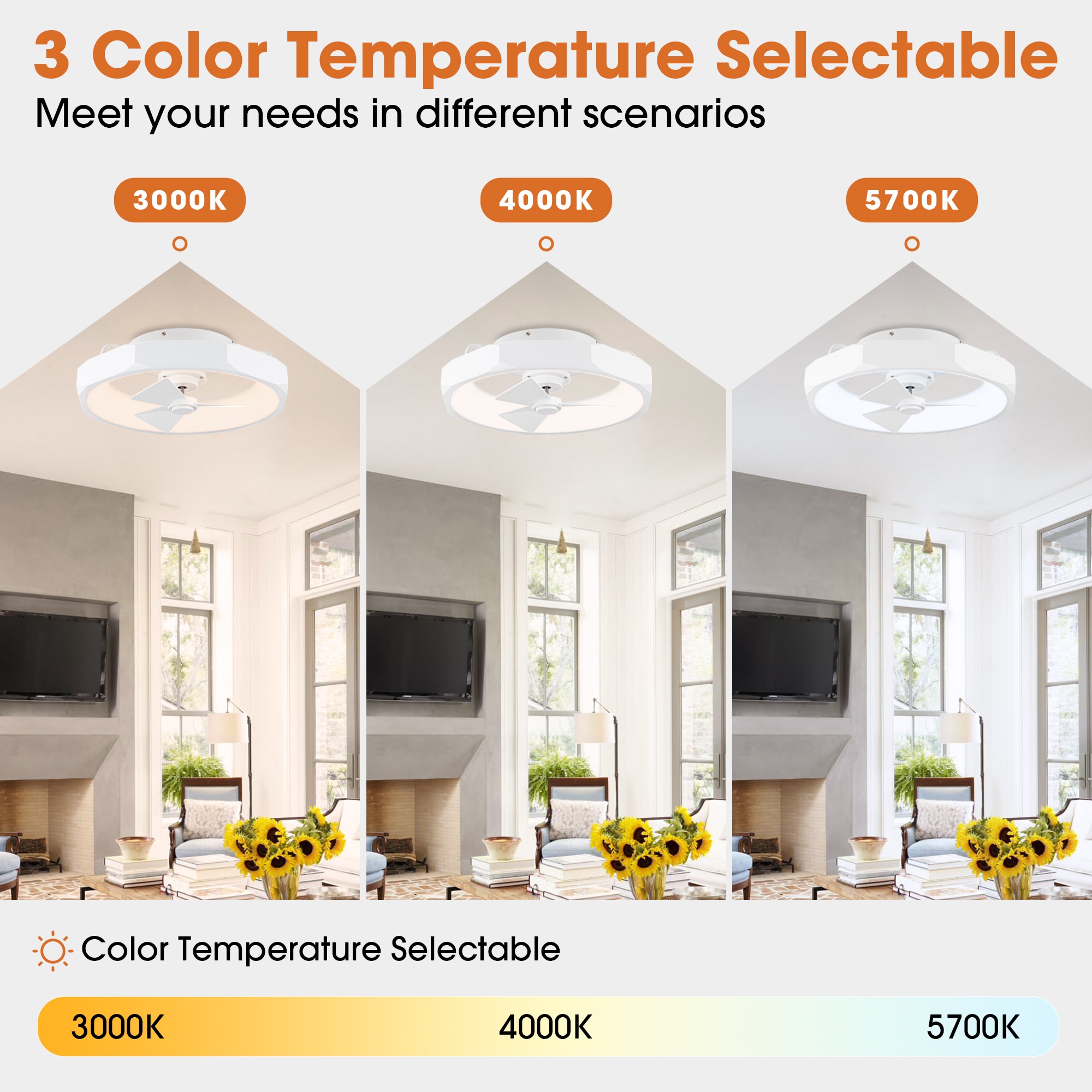 Parrot Uncle F8309WH110V Ceiling-Fans - View #7