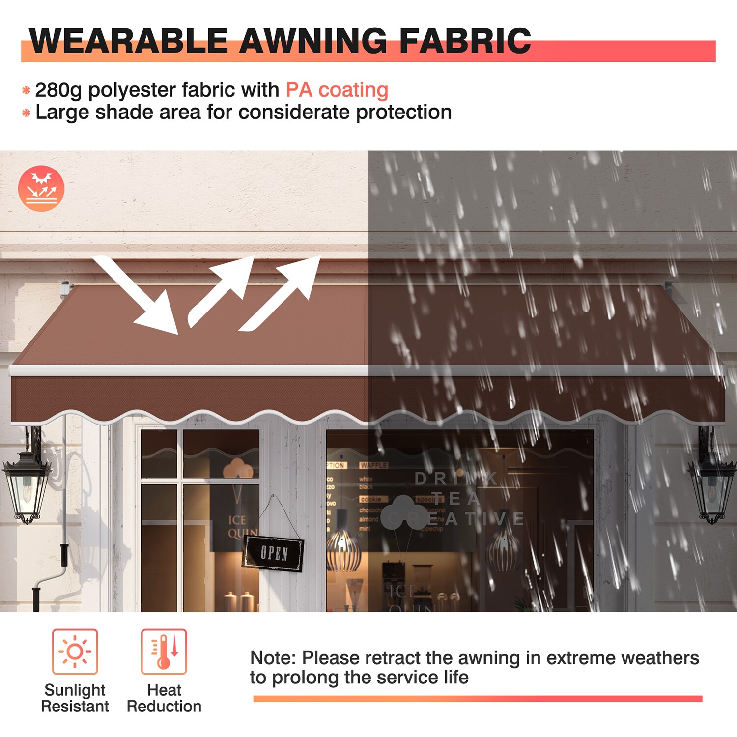 WELLFOR DOG70367CF awnings - View #5