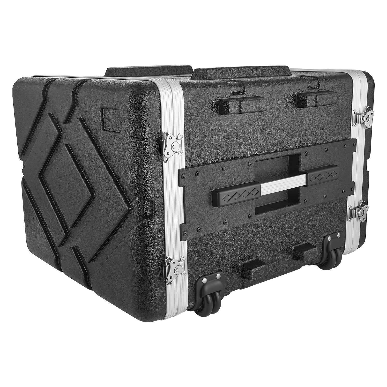 VEVOR 8U Rack Case Standard 19 in Depth Rolling Server Cabinet with ...