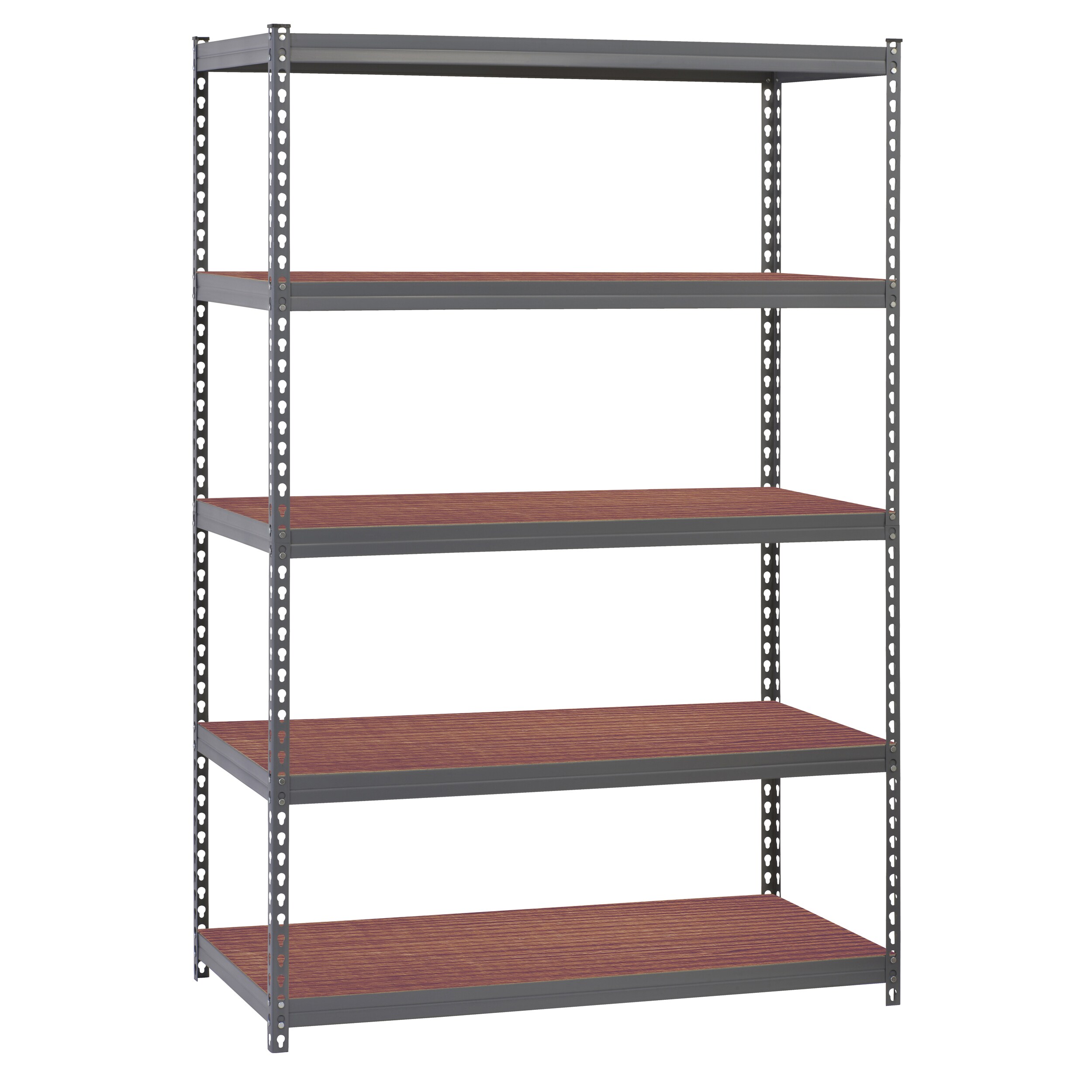 edsal Muscle Rack Steel Heavy Duty 4-Tier Utility (84-in W x 24-in D x  84-in H), Gray in the Freestanding Shelving Units department at