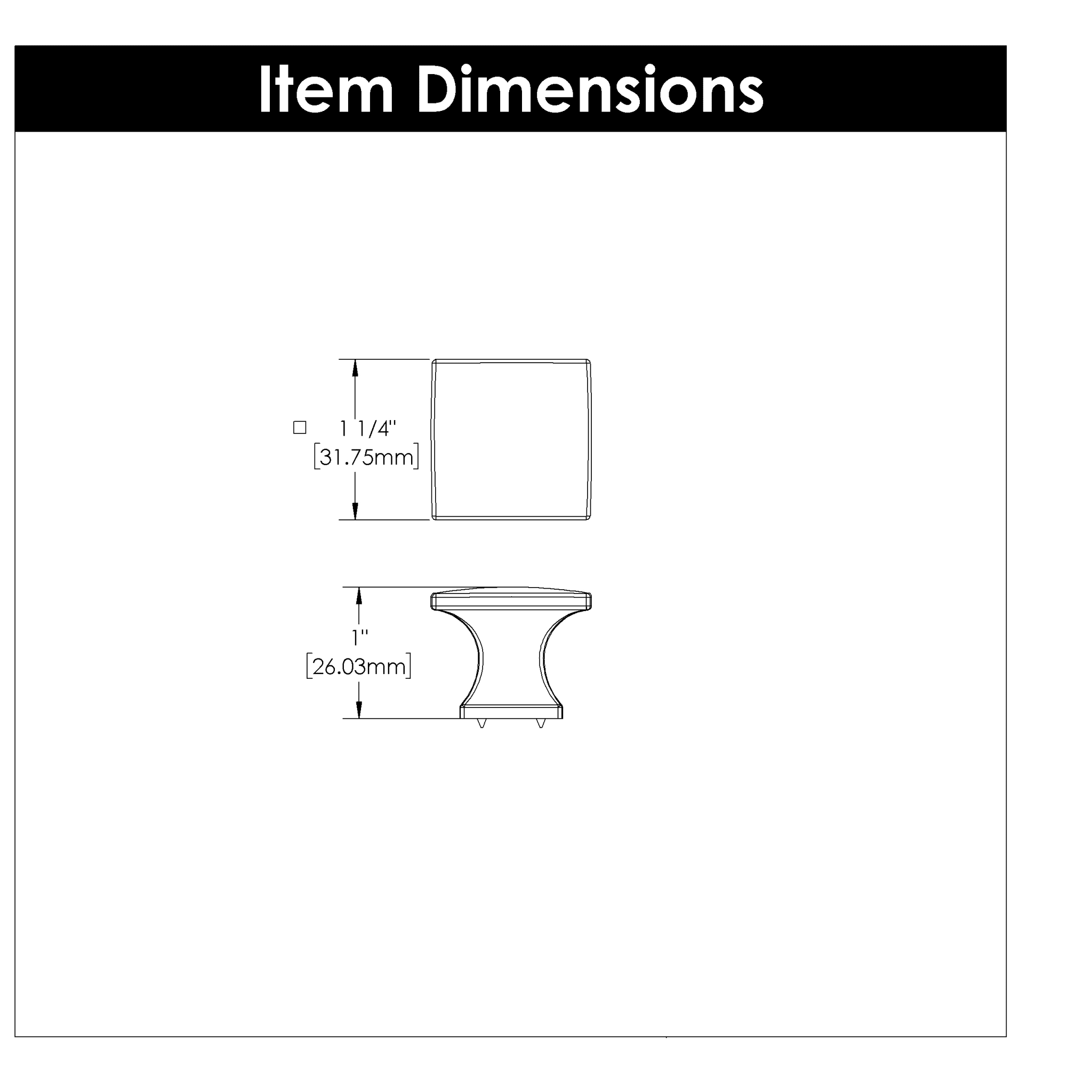 Hickory Hardware P3028-MB-10B Cabinet-Knobs - View #4