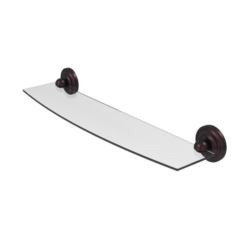 Allied Brass PQN-33/24-ABZ Prestige Que New Antique Bronze Wall mount Bathroom Shelf ( 24-in x 3-in x 5-in )