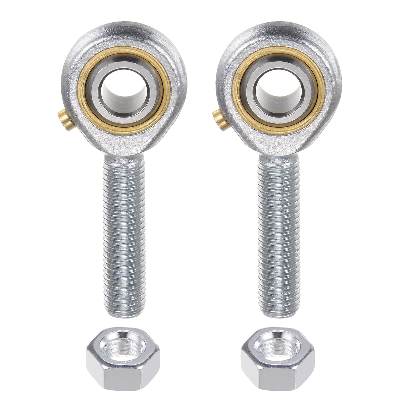 Unique Bargains 2pcs POSB5 Male Rod End Bearing 5/16 Inch Bore and 5/16-24 Right Hand Thread Self-Lubricating Joint Rod Ends Includes Jam Nut #S25120203UX2045