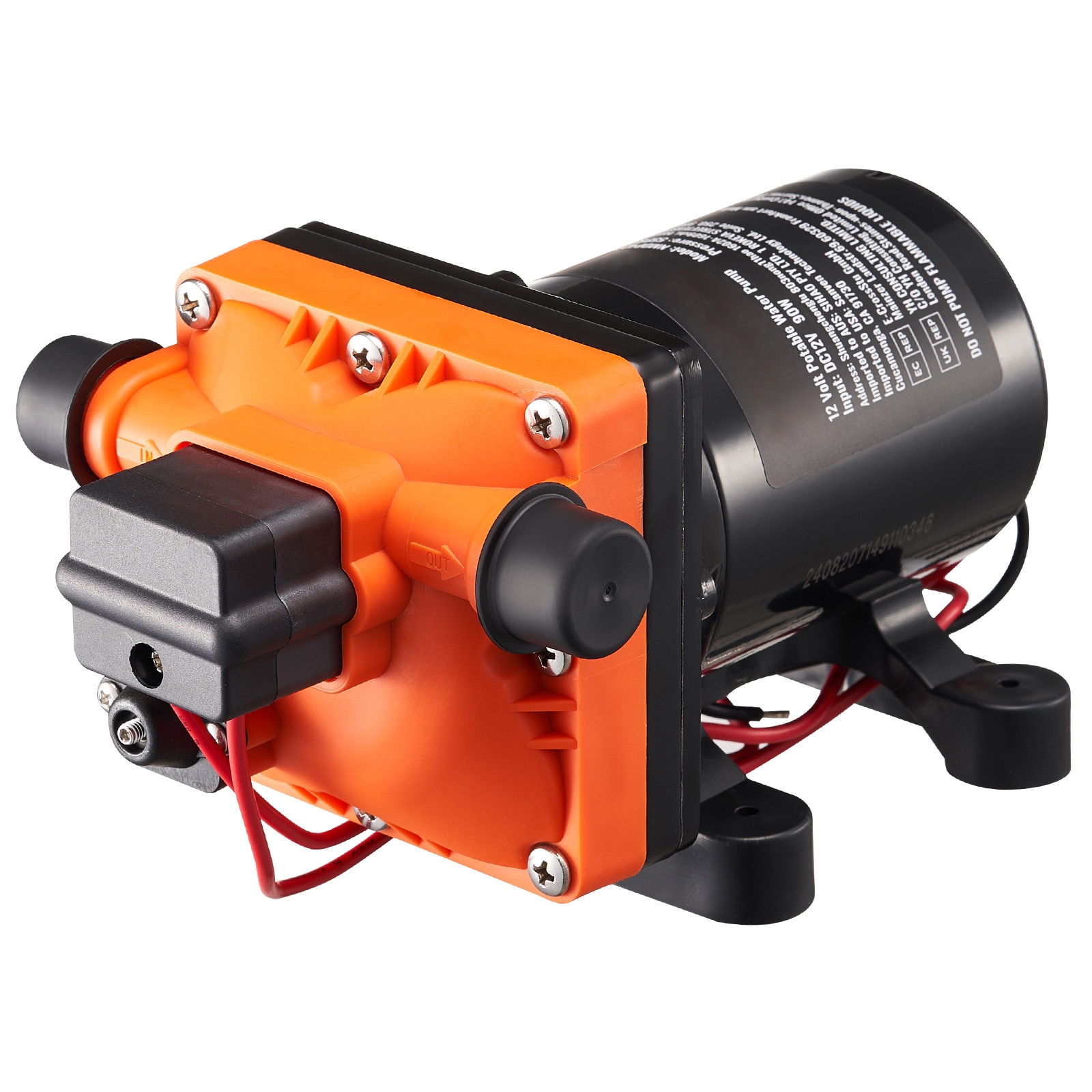 GIVIMO - 12V Diaphragm Water Pump 3-GPM 4-Chamber DC Water Pump with Automatic Pressure Switch 40...