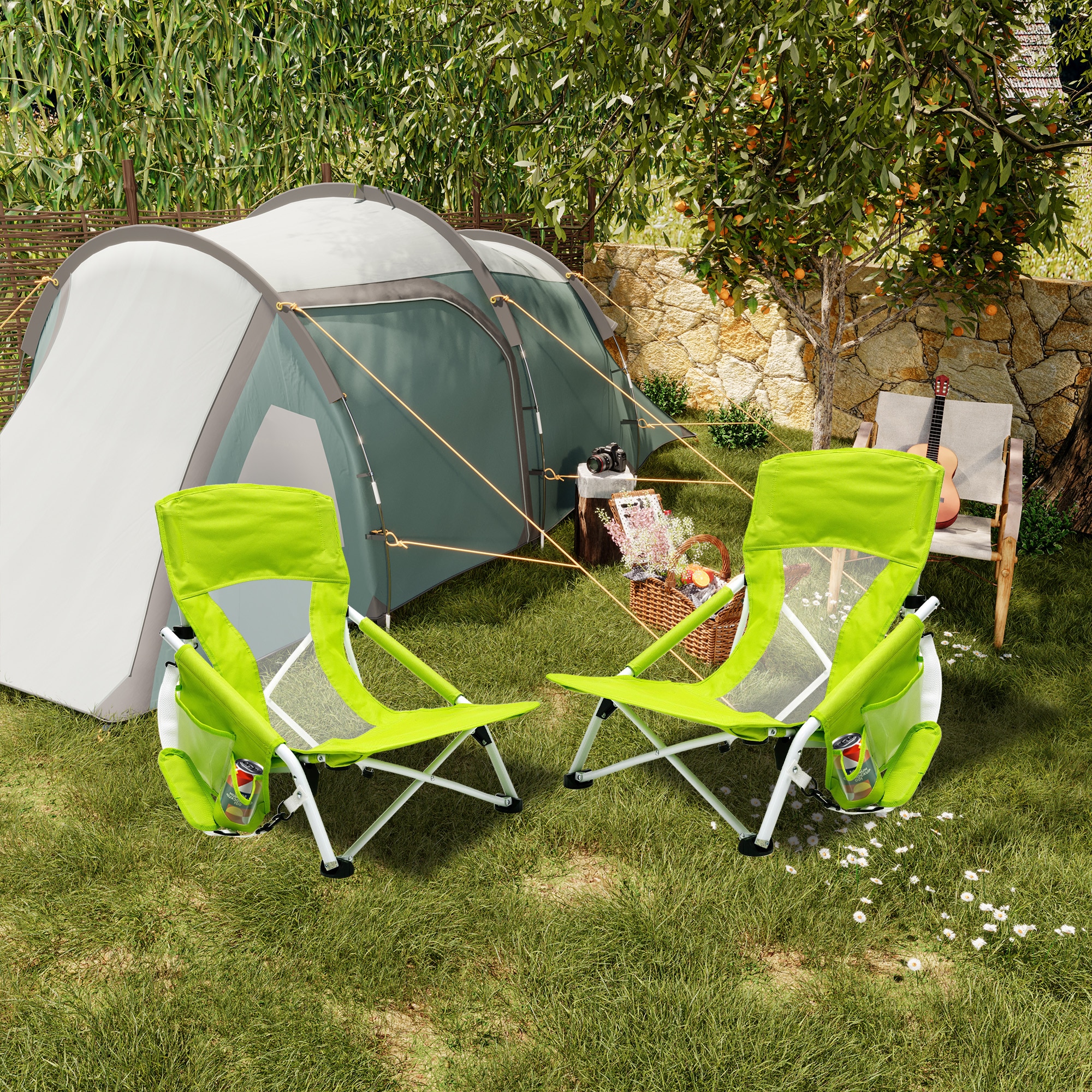 Clihome CL-P2AC2417GGN2 Beach-Camping-Chairs - View #3