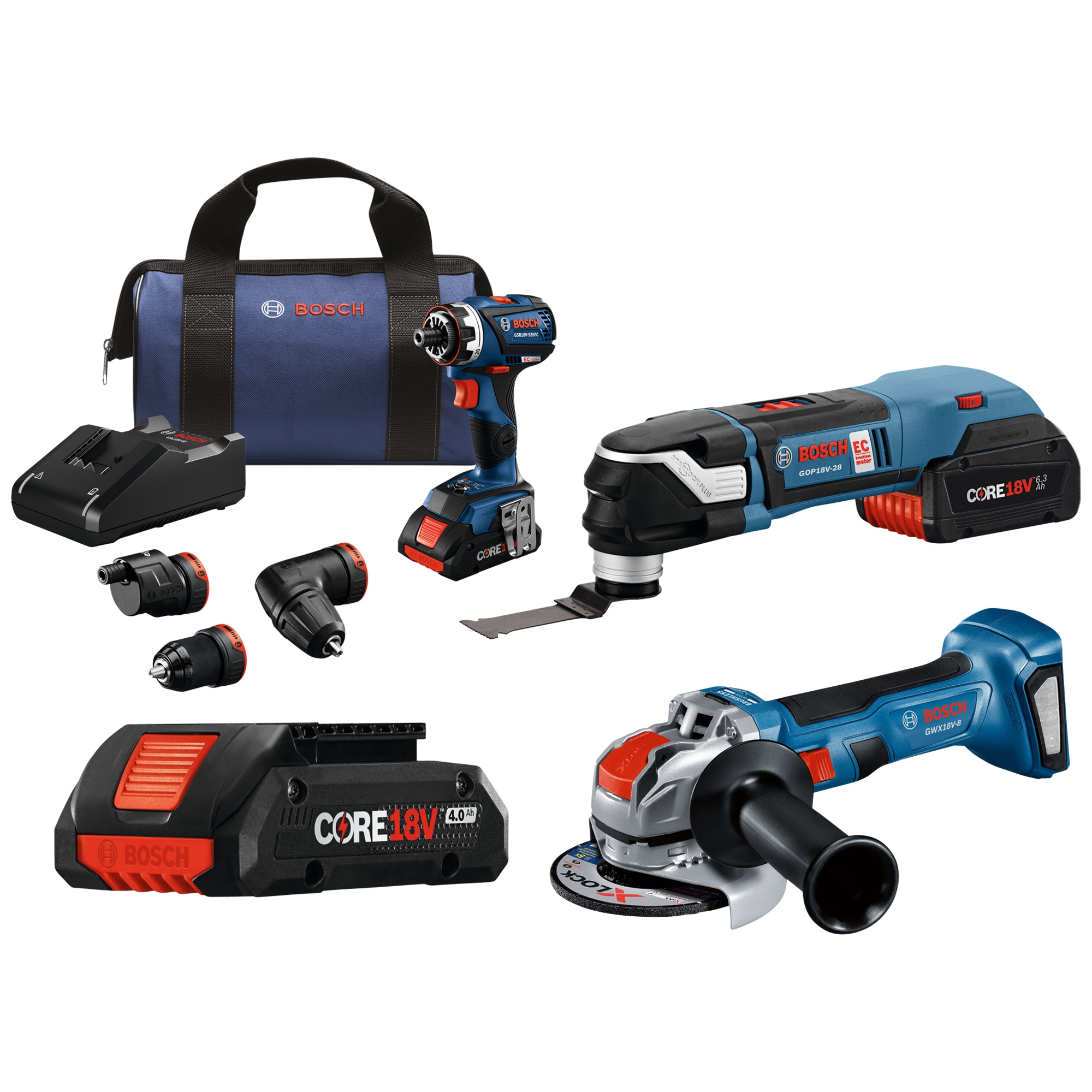 Bosch StarlockPlus Oscillating Oscillating department Multi-Tool at 18-volt in the Tool Cordless Speed Kits Variable Brushless