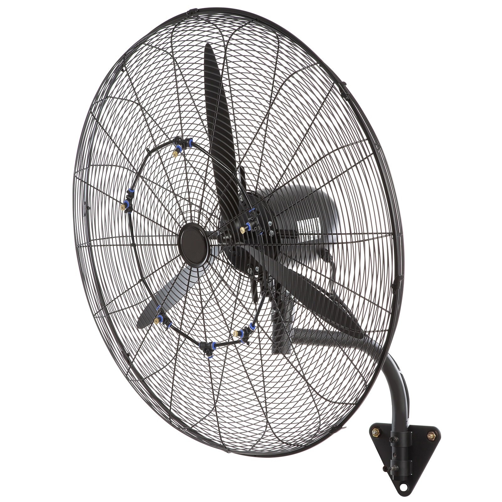 Tinyhomie Wall Mount Misting Fan High Velocity Waterproof Oscillating Industrial Wall Fan Commercial or Residential for Warehouse Greenhouse Workshop