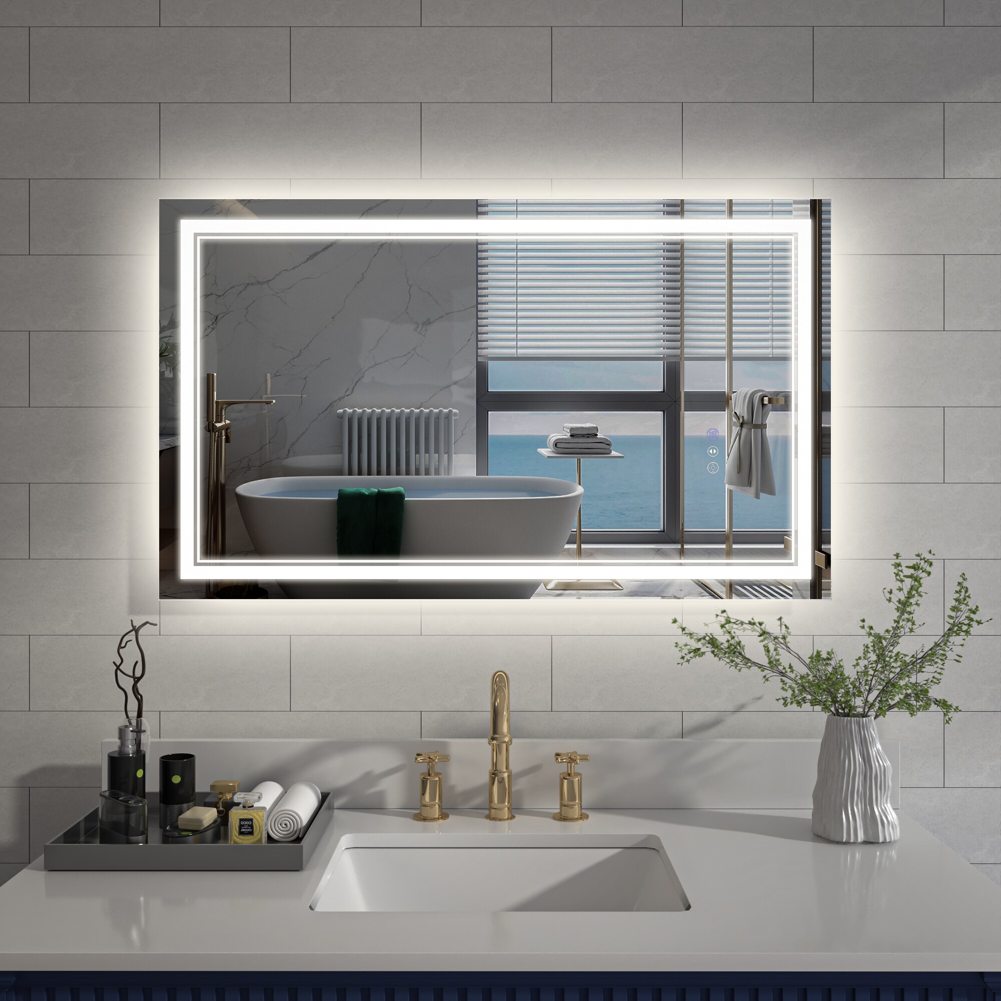 ExBrite DHBM4024BLAL Framed-Bath-Mirrors - View #4