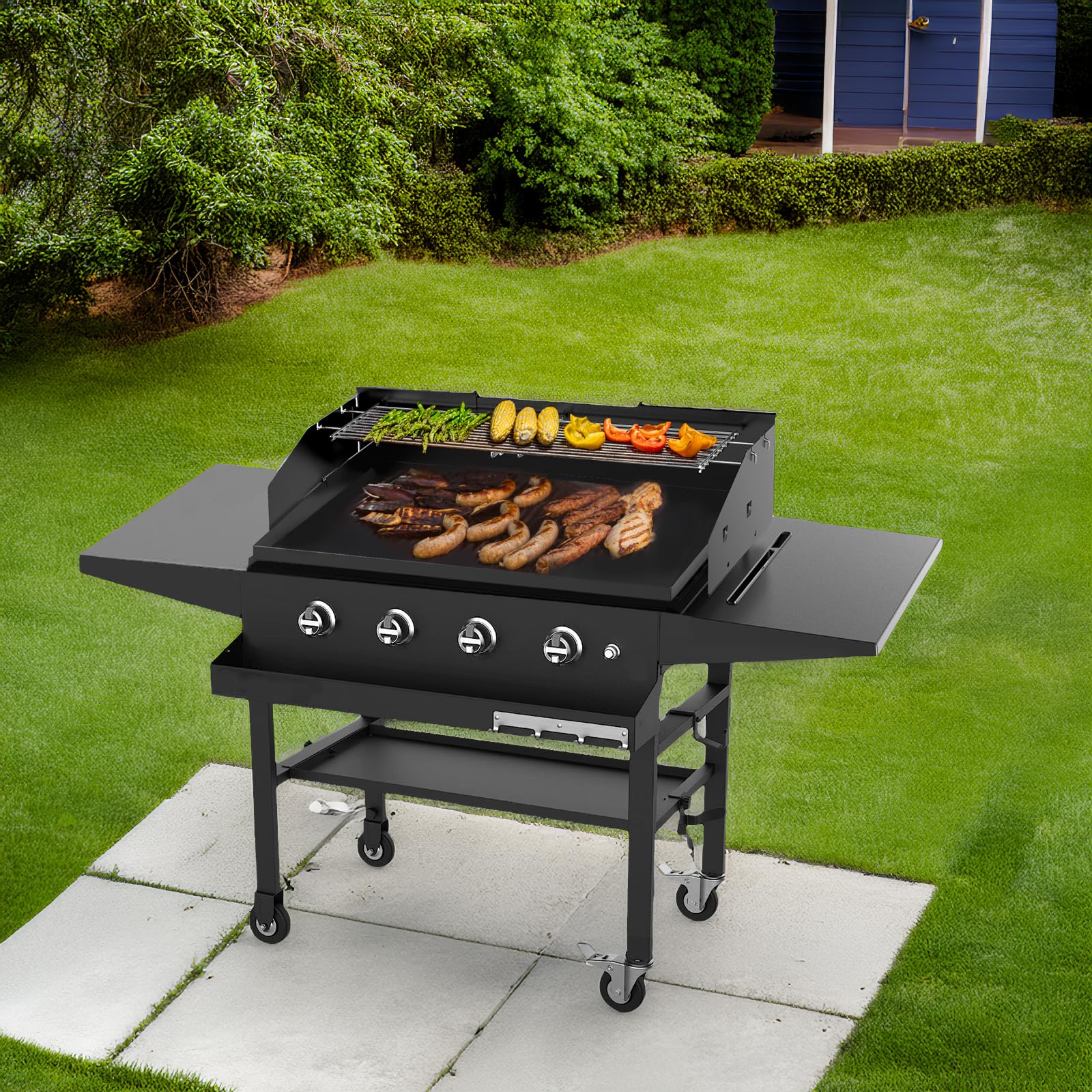 JVFCXXV LJV0712C119 Gas-Grill-Cookgrates-Warmracks - View #7