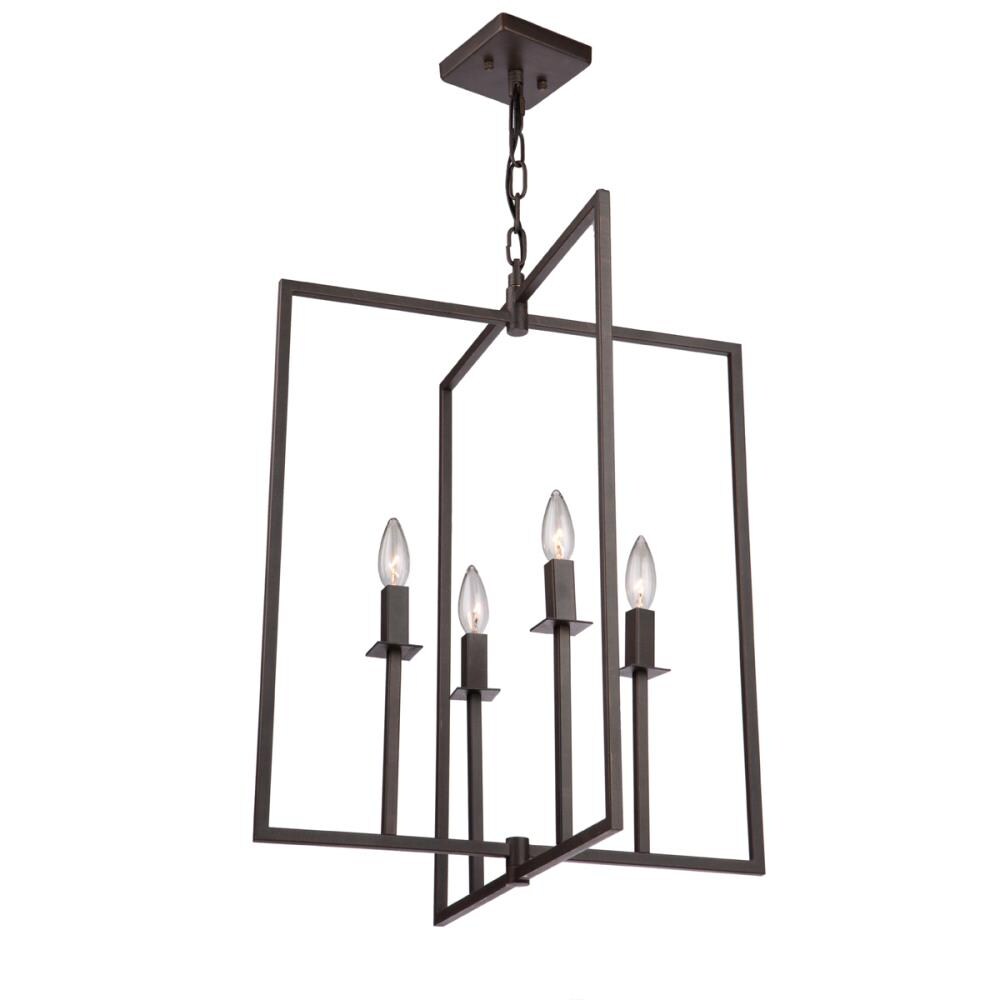 ARTCRAFT AC10721OB Allston 4-Light Oil-Rubbed Bronze Transitional Dry rated Chandelier