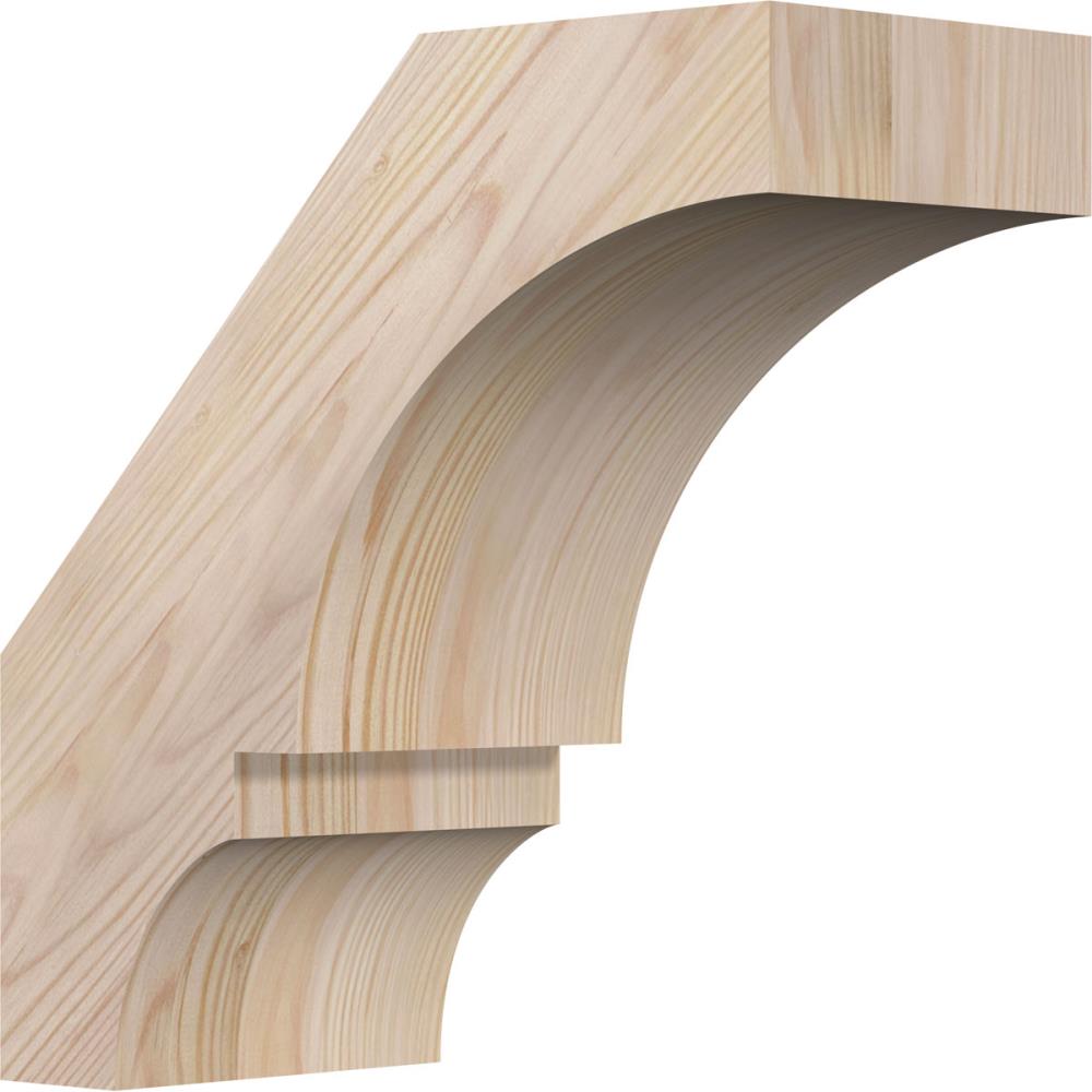 Ekena Millwork BRC06X12X12BOA00SDF 5-1/2-in x 12-in x 12-in Douglas Fir Unfinished Wood Balboa Smooth Knee Brace