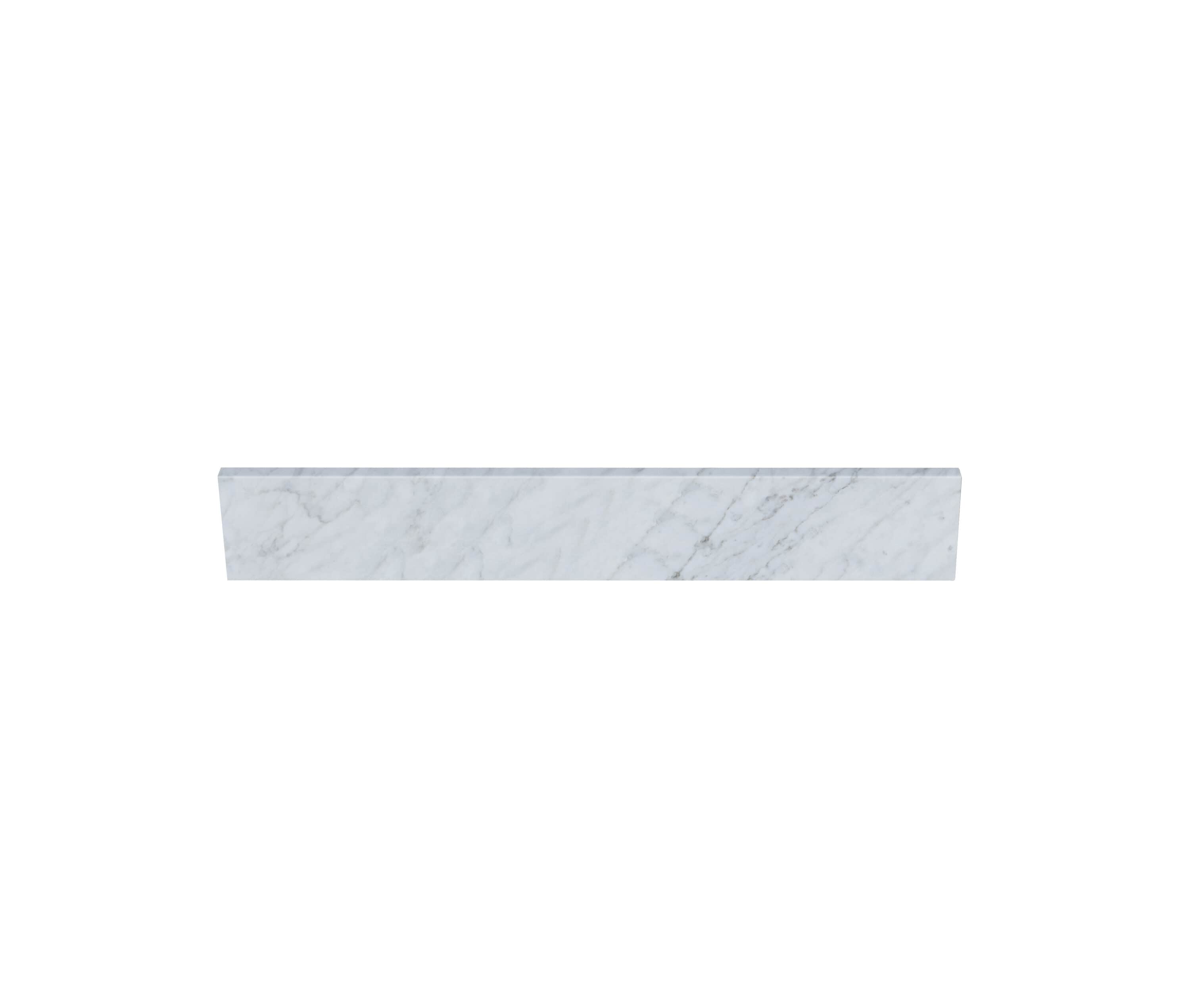 TJAmerican TJ31-40BS300 4-in H x 31 L White Carrara Natural marble Bathroom Backsplash