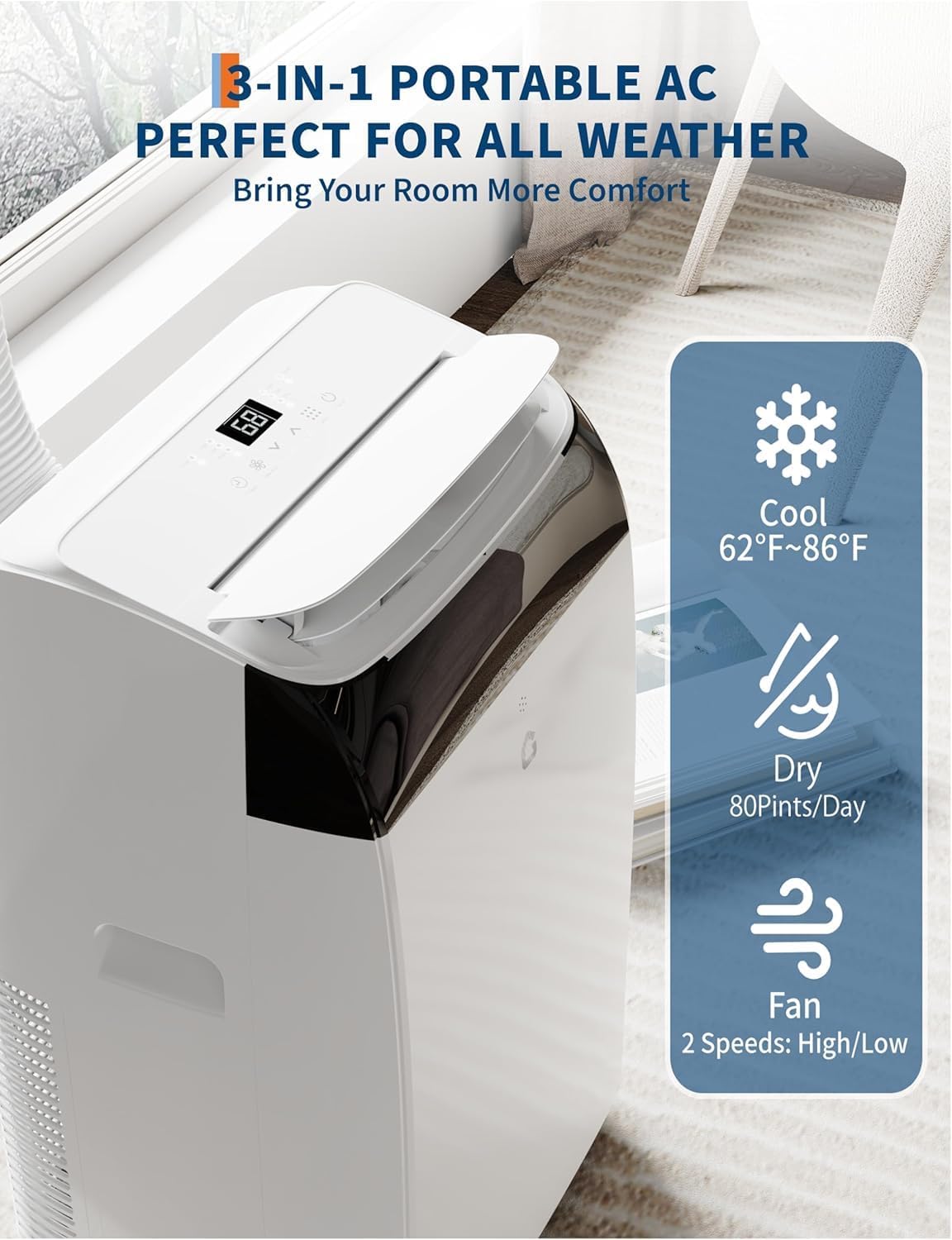 Qeetex LSAPHO0XJ1J44A Portable-Air-Conditioners - View #3