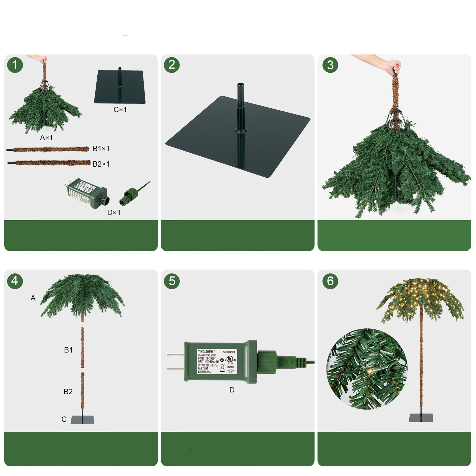 Costway CM24028US Artificial-Christmas-Trees - View #4