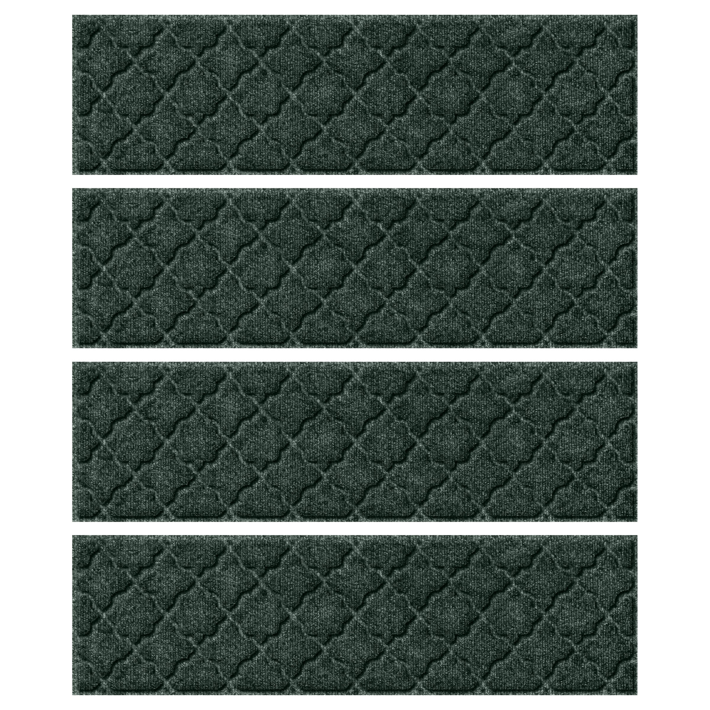 Bungalow Flooring WaterHog Evergreen Indoor/Outdoor Solid Stair Tread ...