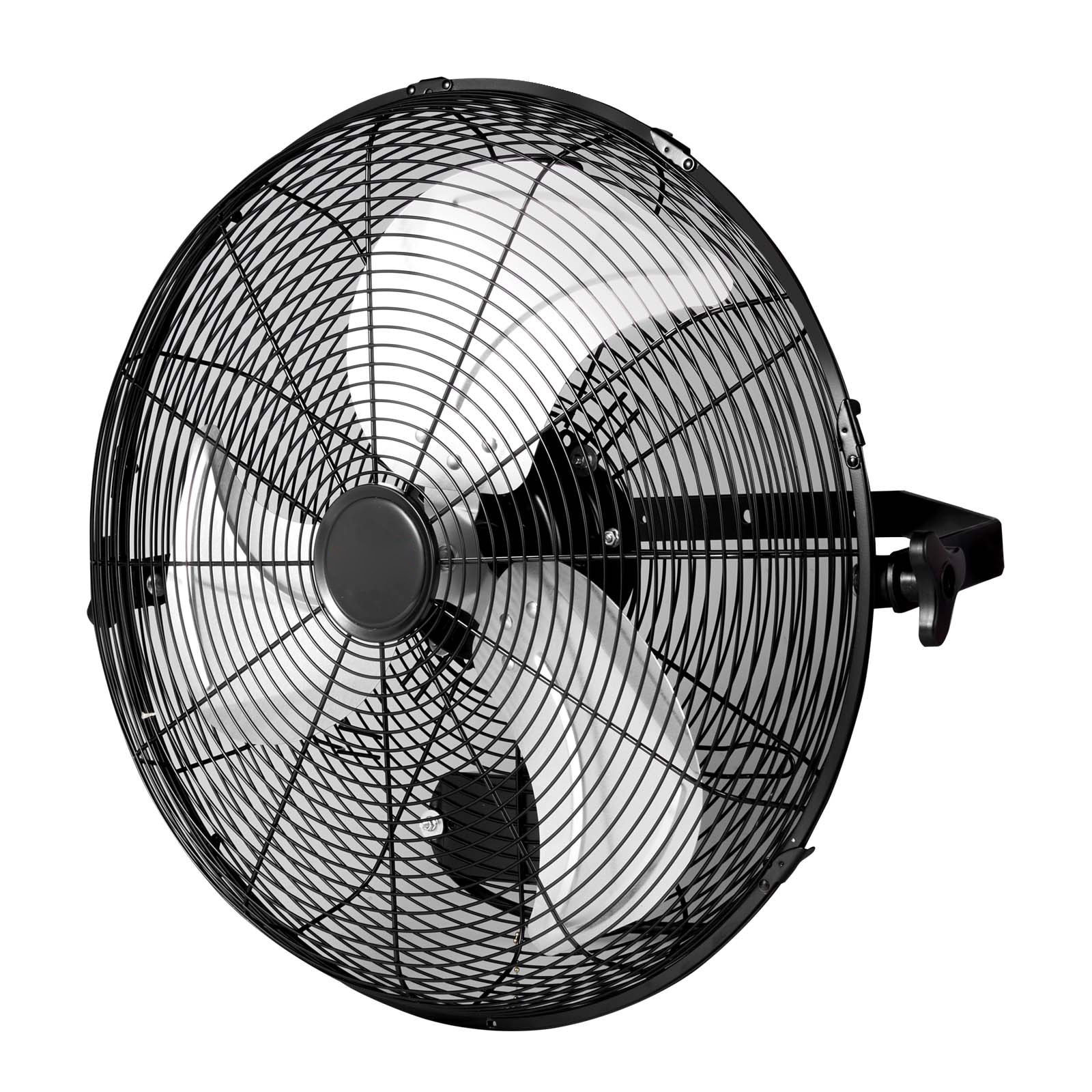 VEVOR GYBGSFS2JT18WLZBTV1 Wall mounted fan 18-in Oscillation Indoor Black Wall Mounted Fan