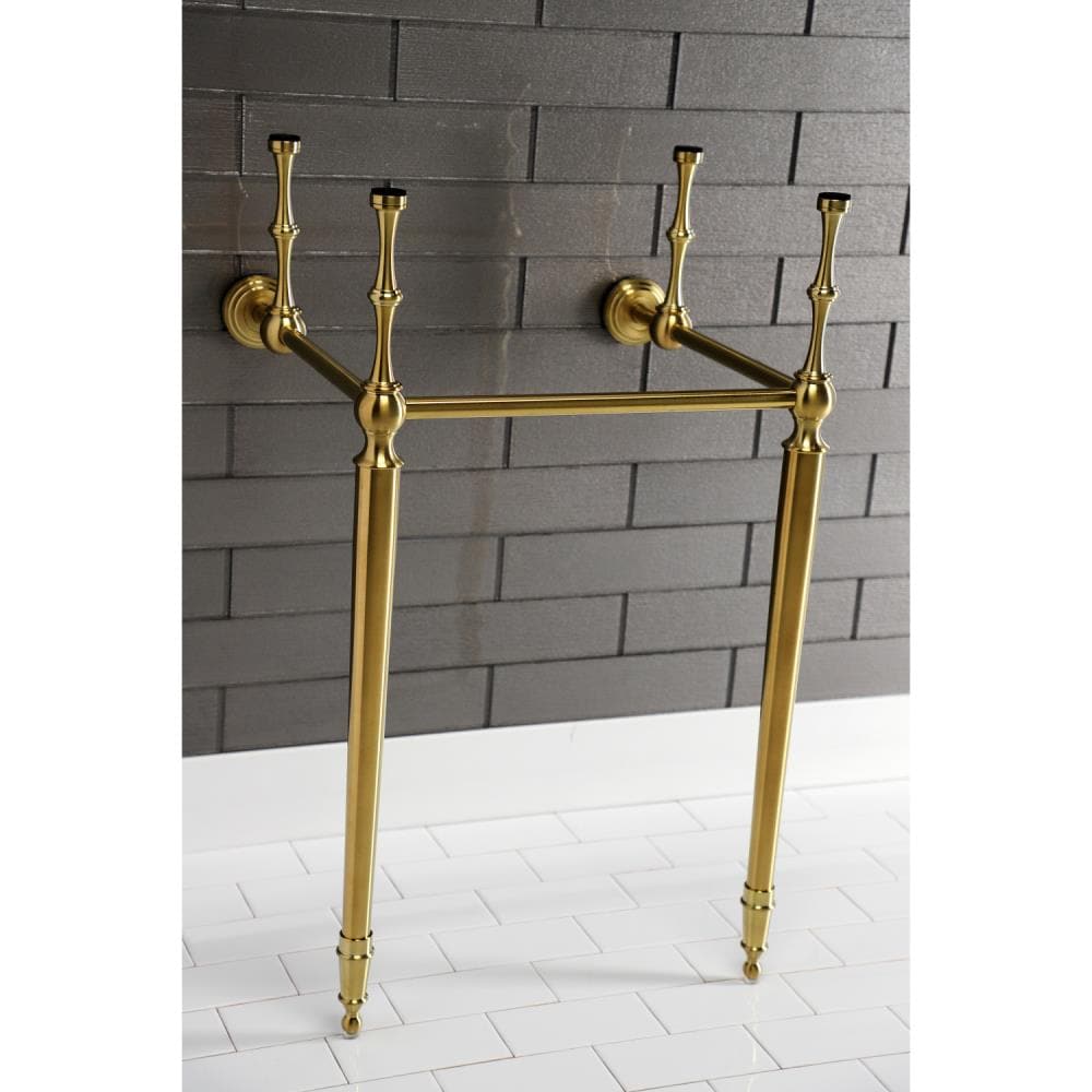 Kingston Brass Edwardian Brushed Brass Bathroom Console Legs in the