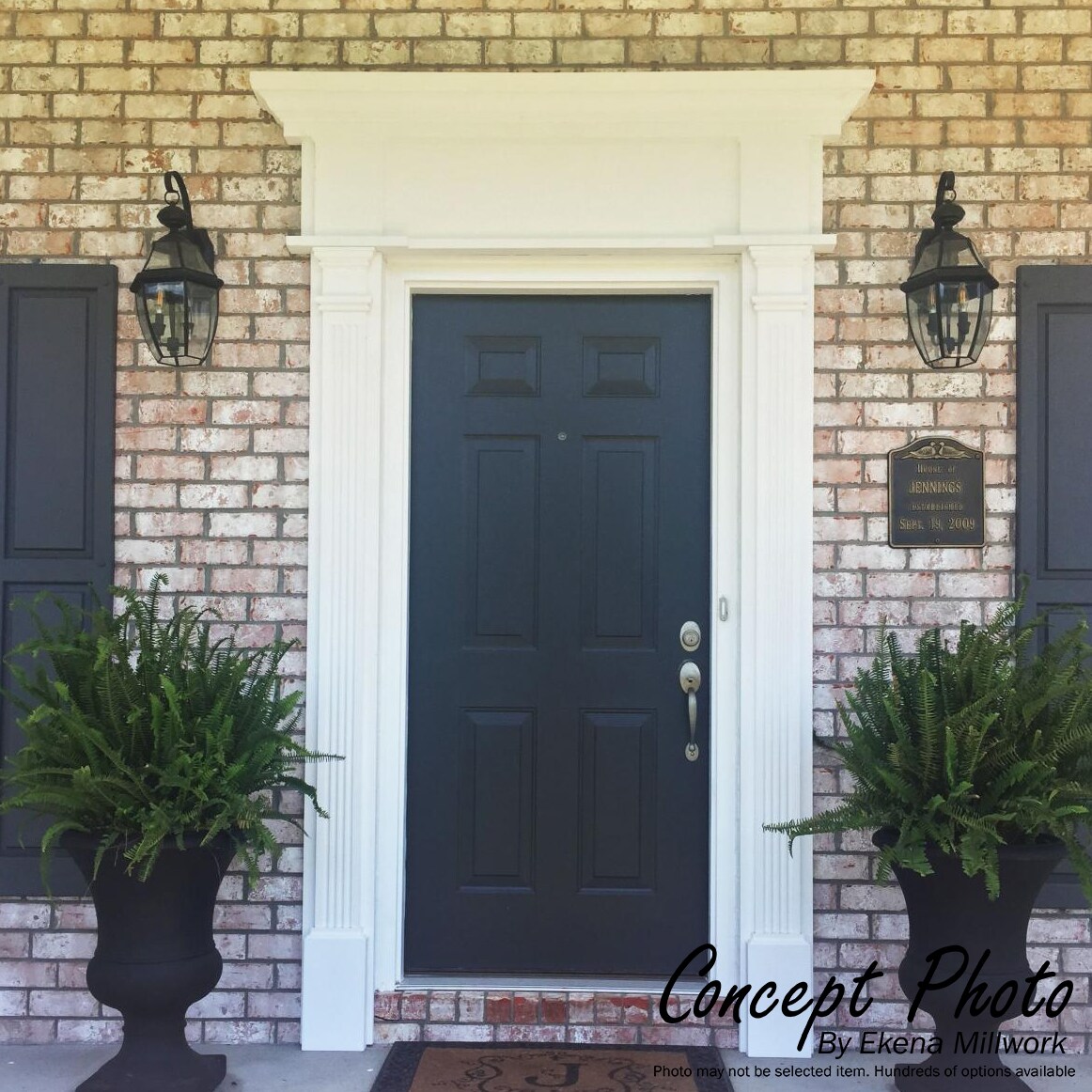 Ekena Millwork PIL07X90X02DP Entry-Door-Casing-Accents - View #6