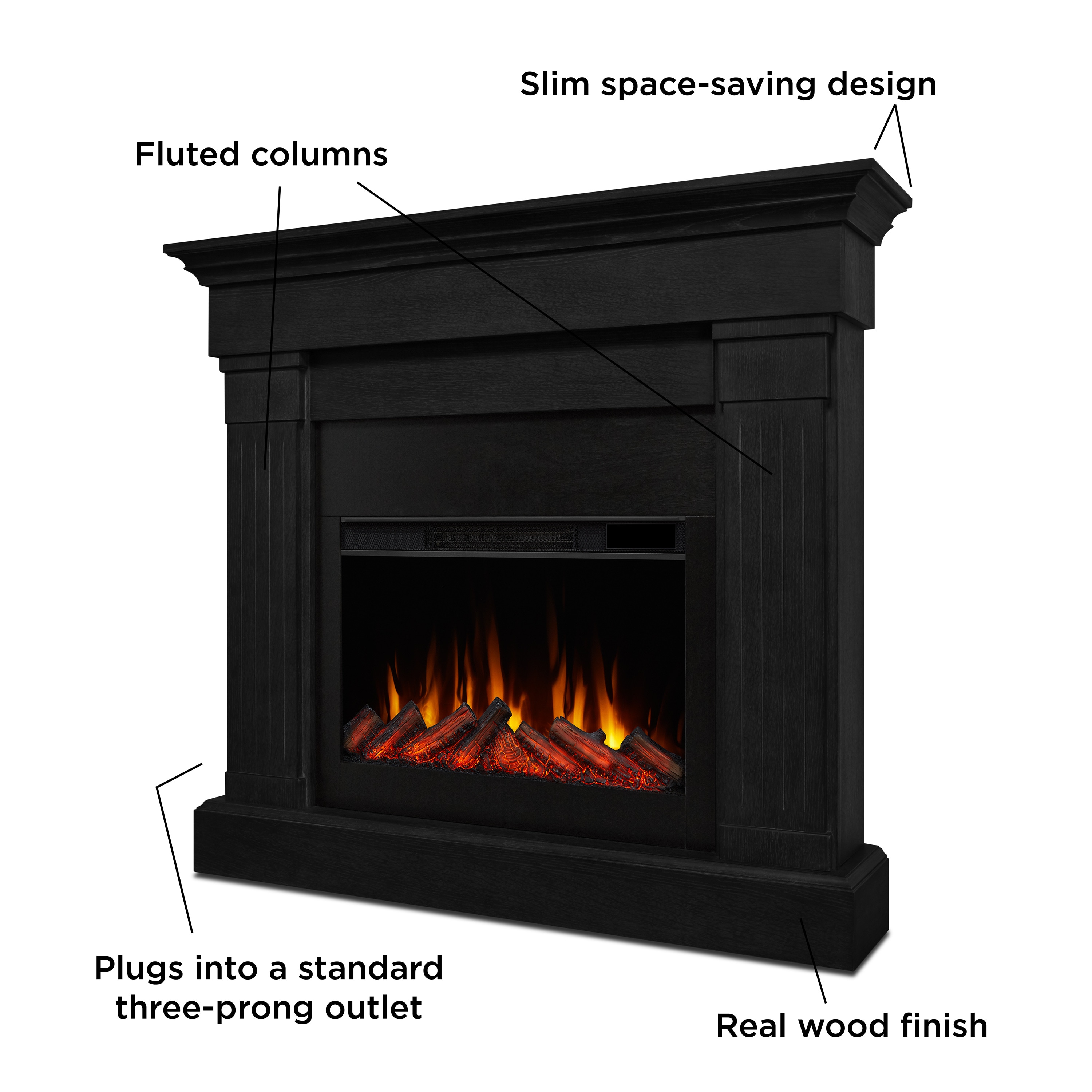 Real Flame 8020E-BLK Electric-Fireplaces - View #6